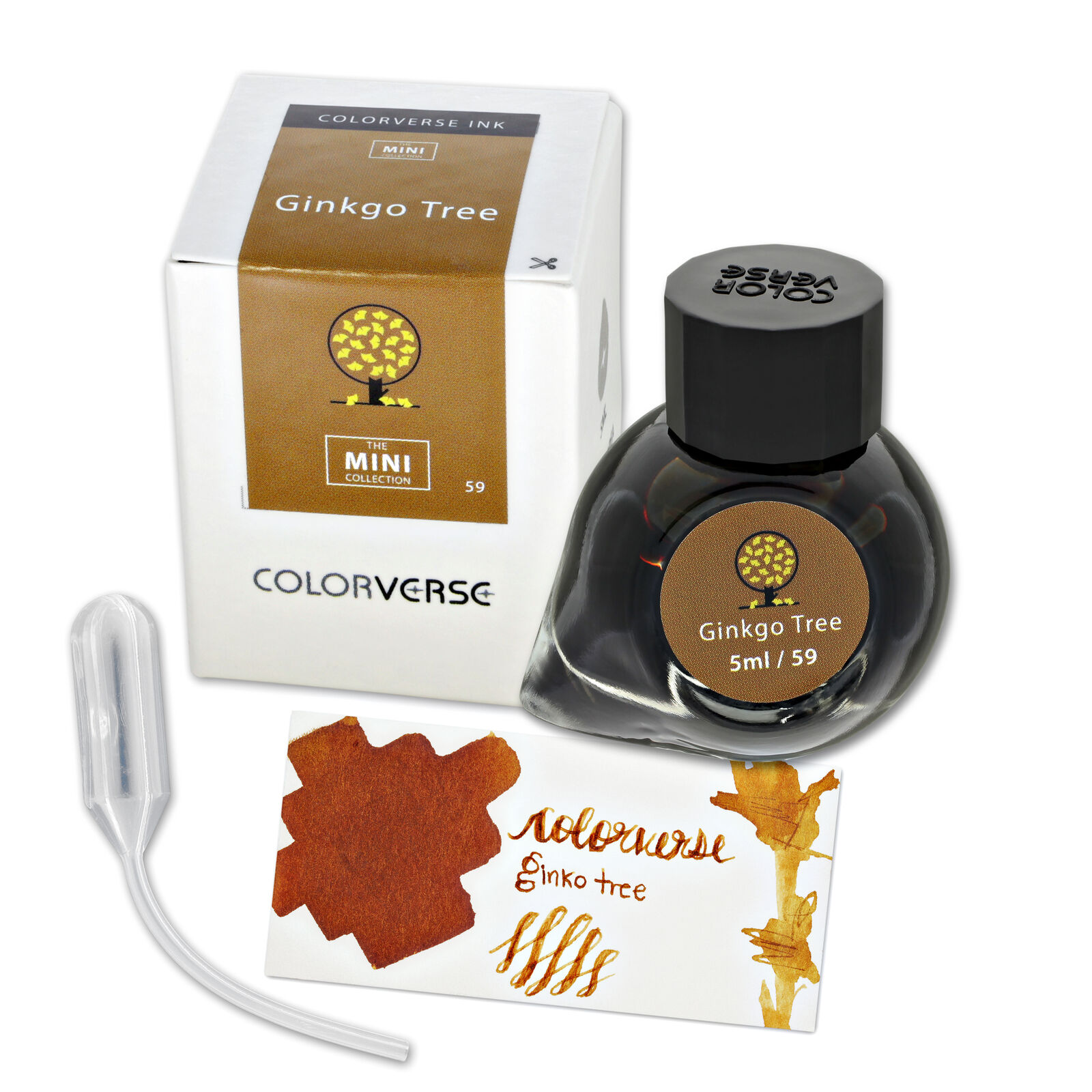 Colorverse Earth Edition Mini Bottled Ink in Ginko Tree - 5mL - NEW in Box