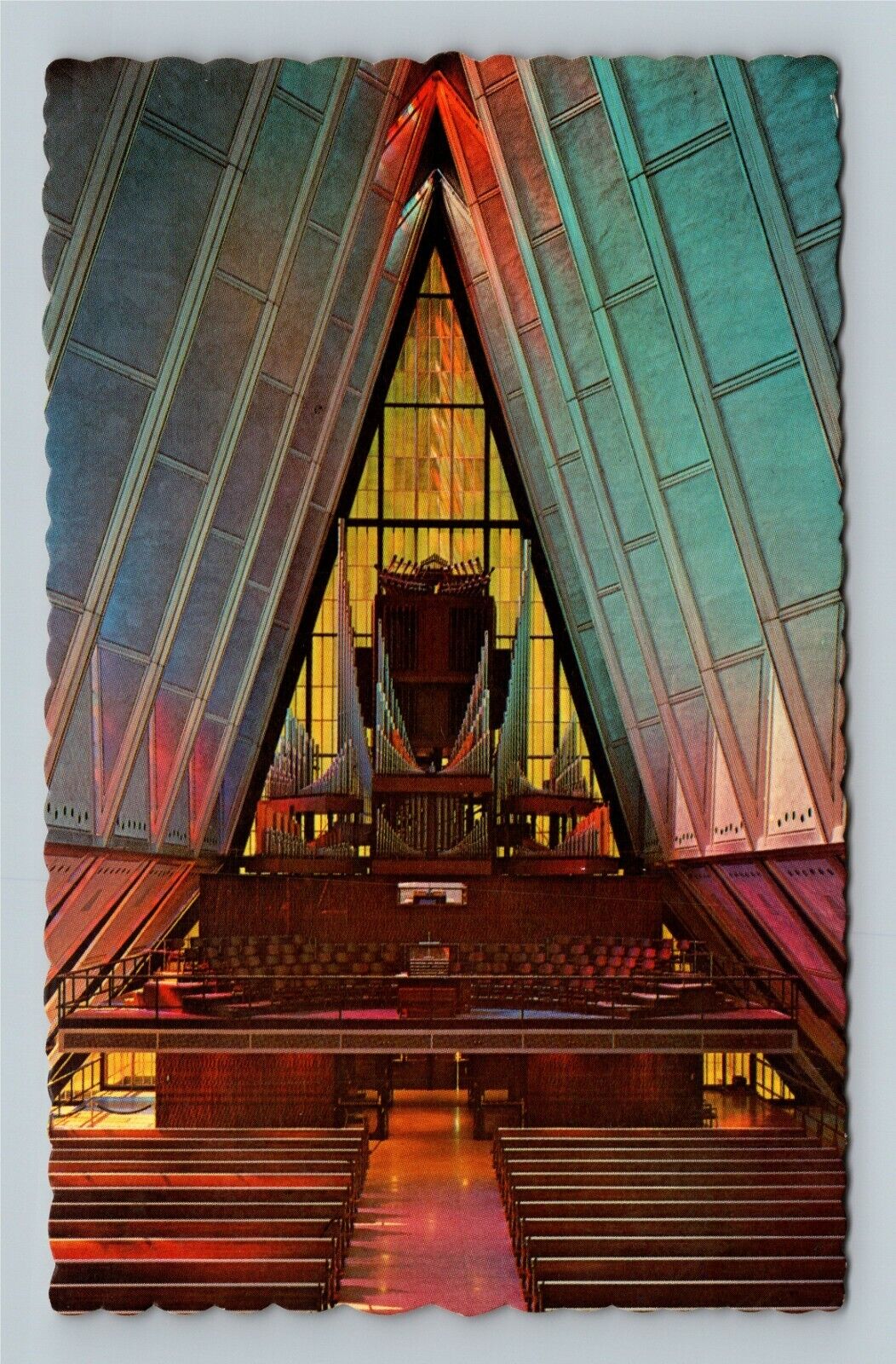 Protestant Cadet Chapel Organ, Vintage Postcard