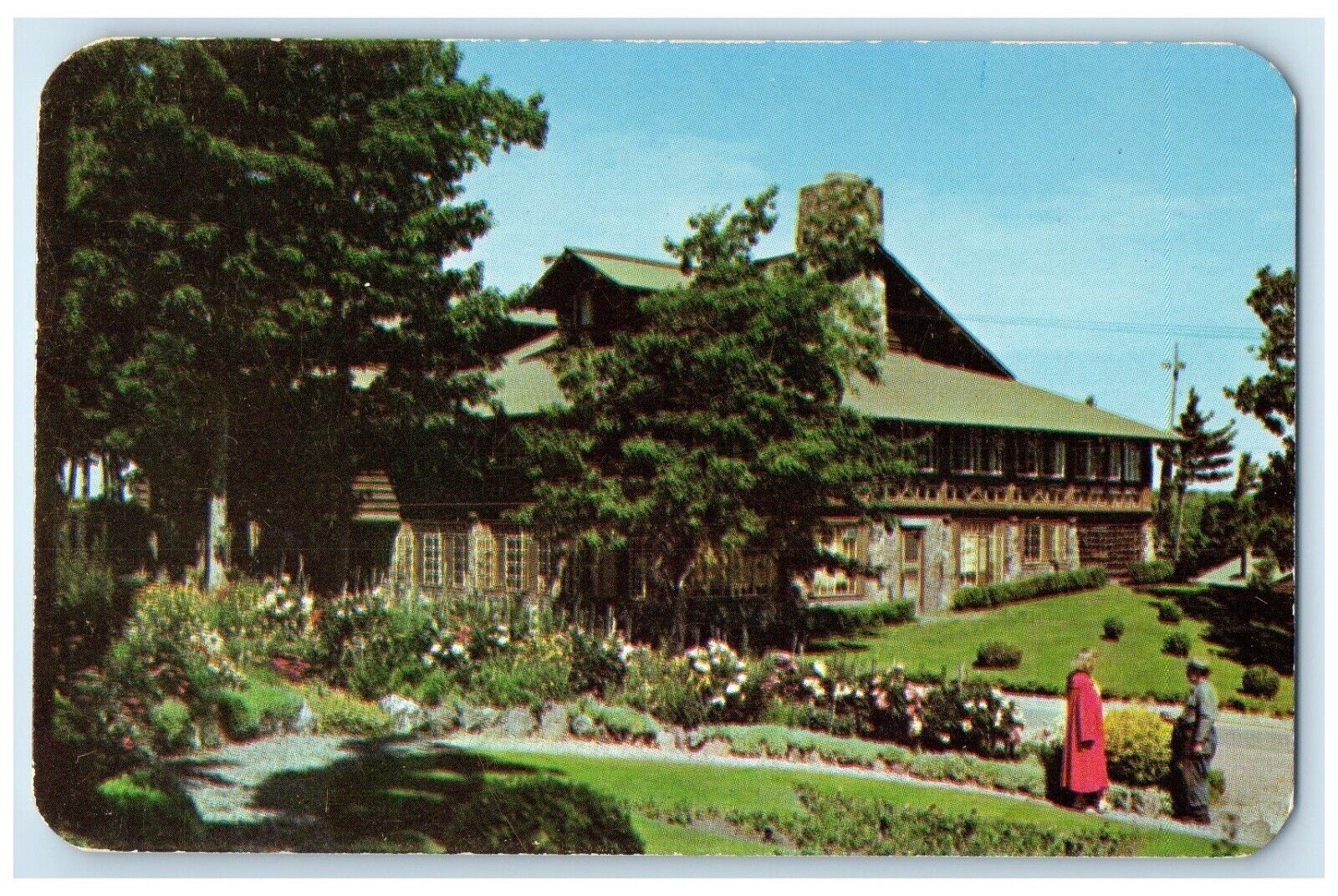 c1960 Keweenaw Park Cottages Copper County Michigan Upper Peninsula MI Postcard