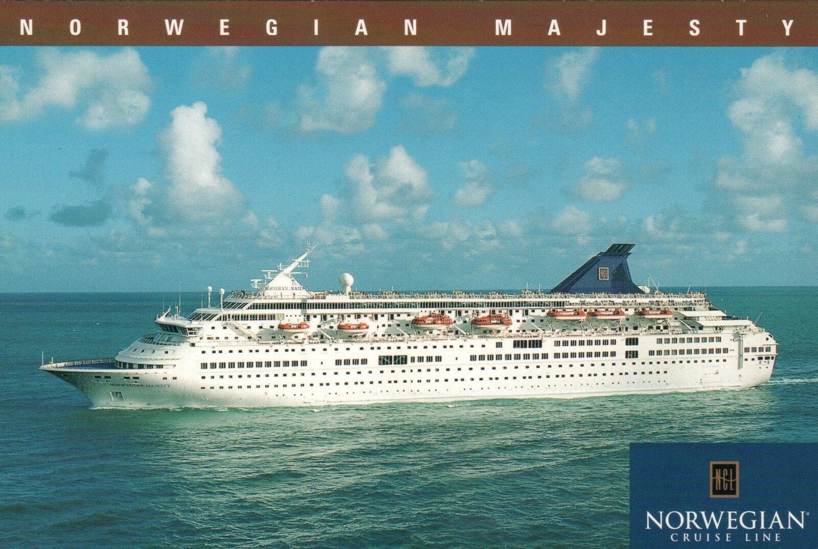 Norwegian Cruise Line NORWEGIAN MAJESTY POSTCARD - EXCELLENT as NEW