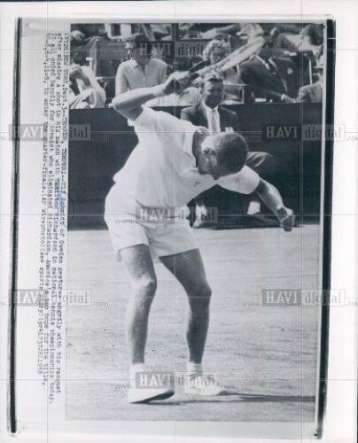 1958 Copy Photo: Swedish tennis star Ulf Schmidt