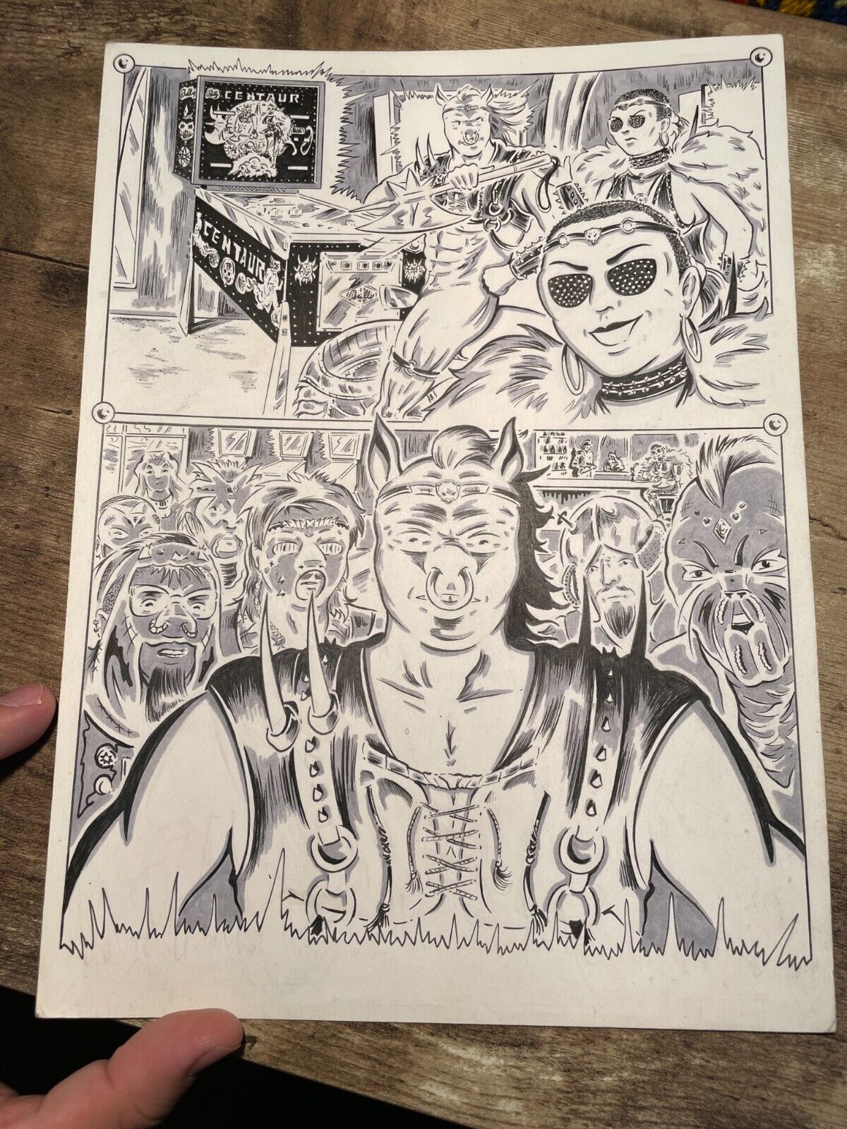 Original Comic Art - Centaur Comic book - Page 38 - Signed Jasorka