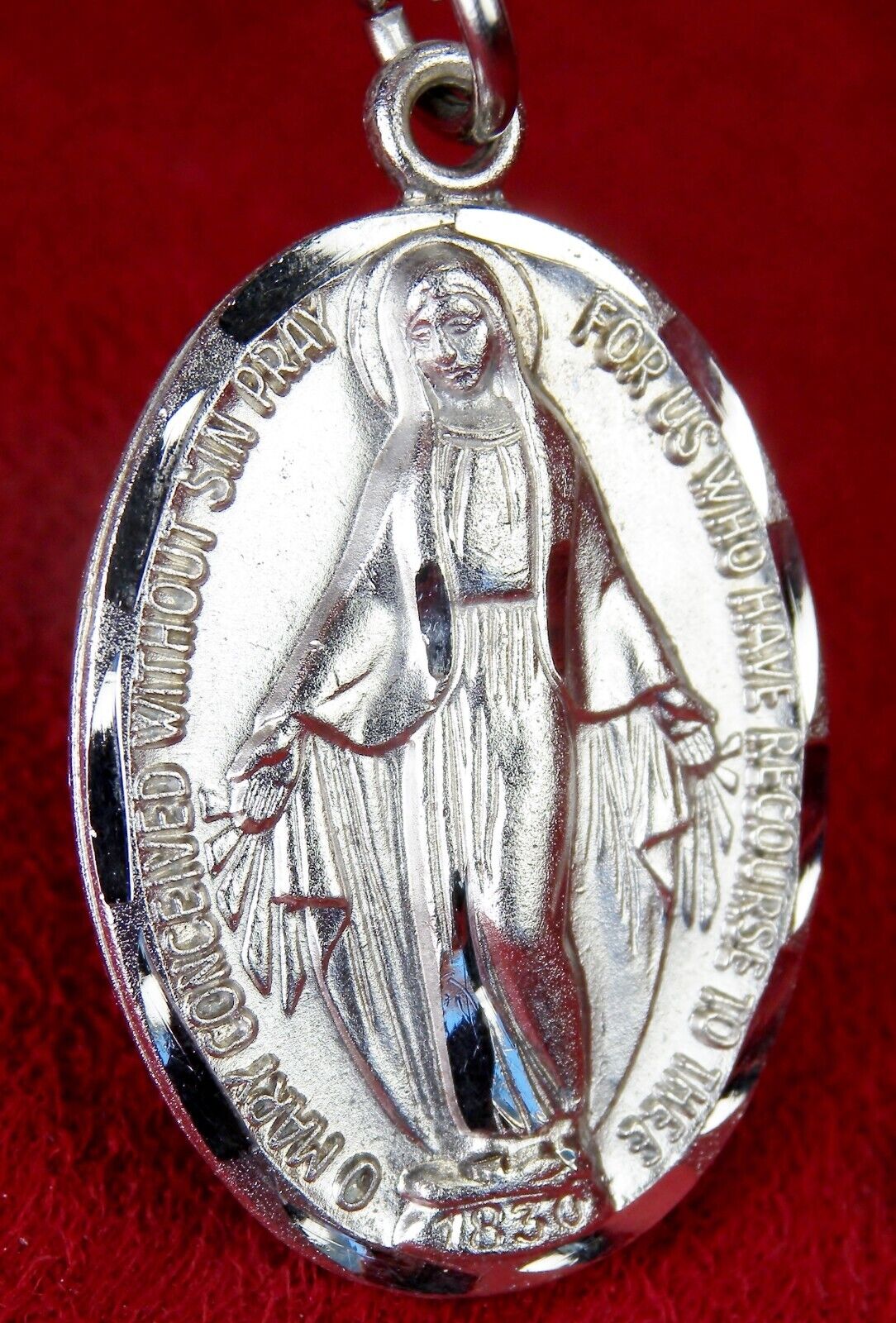 Carmelite Nun's 10 GRAMS Sterling Catherine Labouré Catholic Miraculous Medal