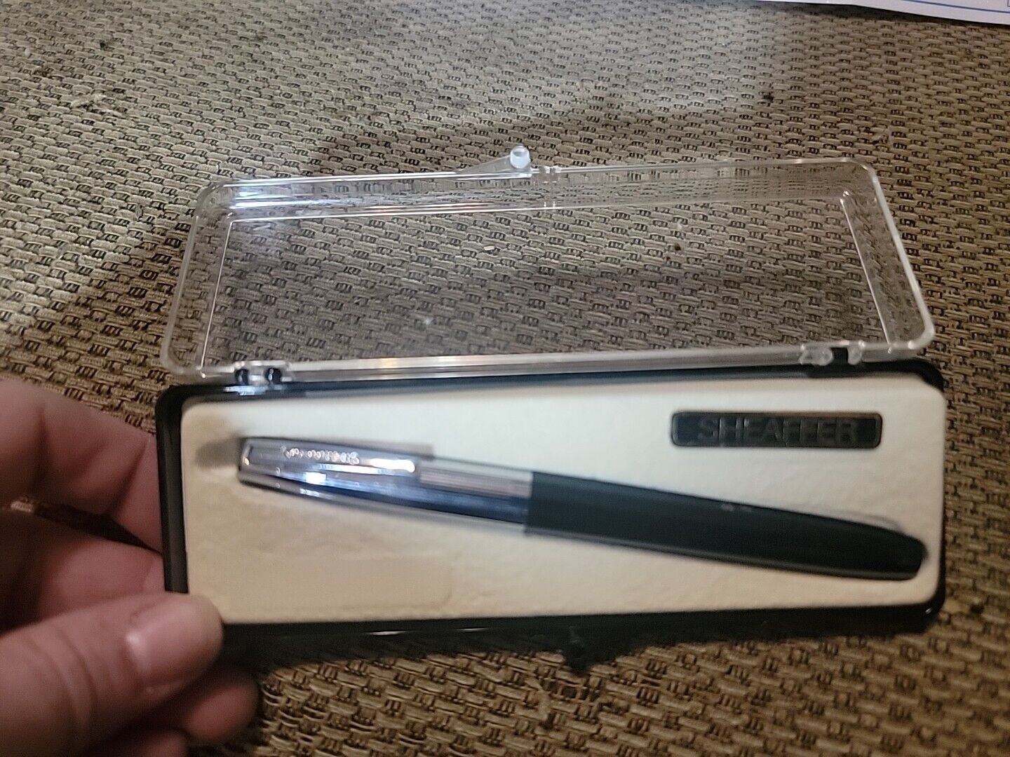 Vintage Schaefer Black Pen In Case