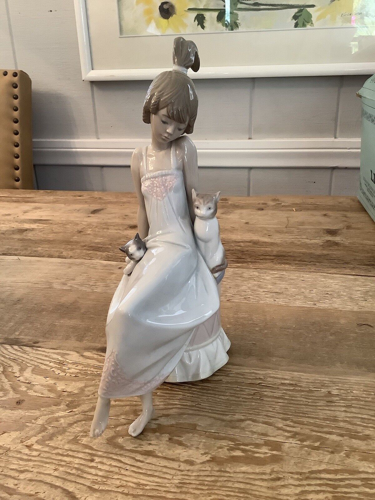 Lladro 5443 Bedtime Retired Mint Condition With Box Glossy Finish