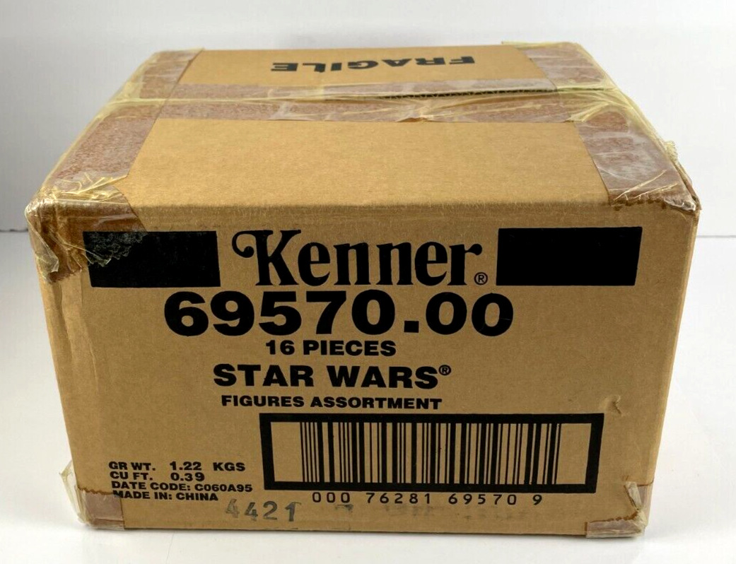 Star Wars Kenner Factory Action Figure Shipping Box Vintage Dec 1995