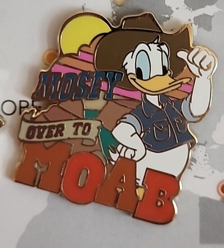 Disney’s Donald Duck Mosey Over To Moab Pin- Adventures By Disney LR Pin