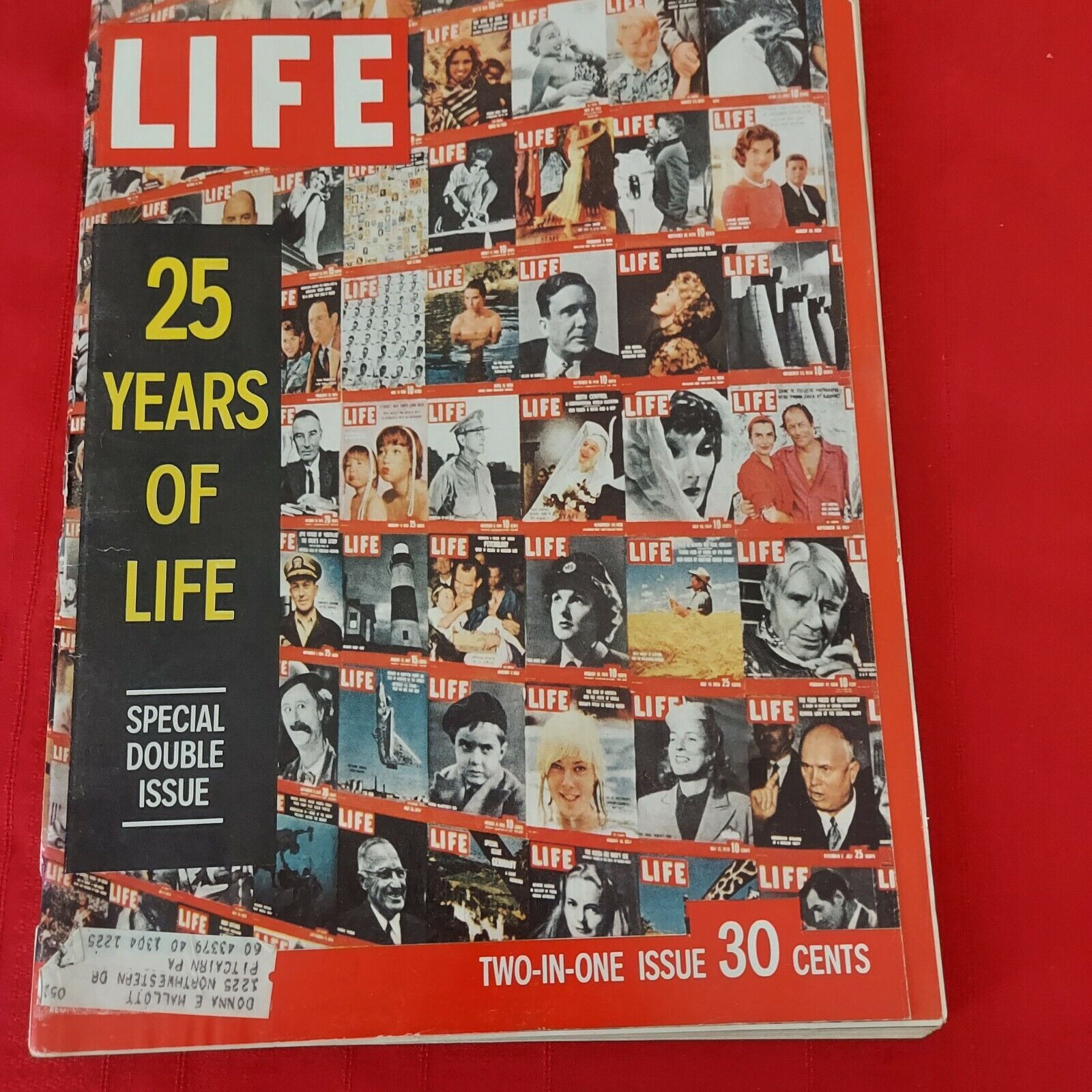 1960 LIFE Magazine\'s 25th Anniversary Special Collector\'s Double Edition 