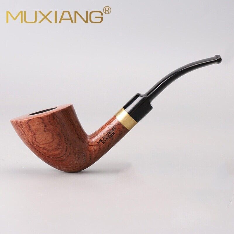MUXIANG Rosewood Tobacco Smoking Pipe Handmade Wooden Pipes Kit with Gift Box