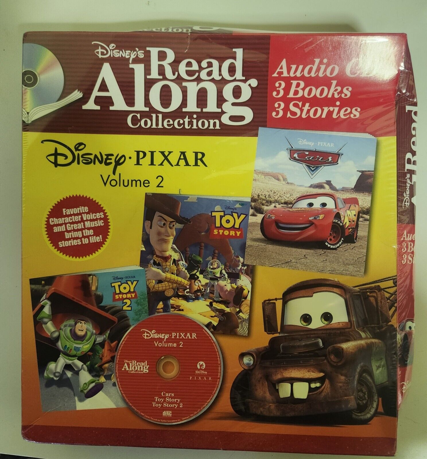 Disney\'s Pixar Vol. 2 Collection: Cars, Toy Story 1 & 2 (Disney\'s Read Along CD)