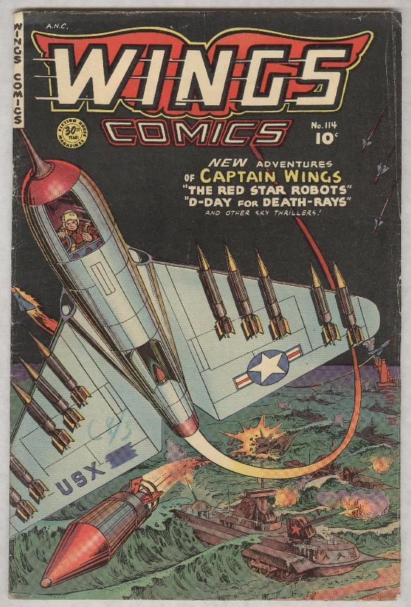 Wings #114 Summer 1951 VG+ 