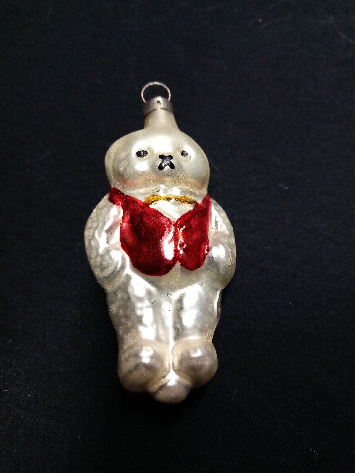 Antique Christmas Tree Ornament “TEDDY” Roosevelt Bear RARE 