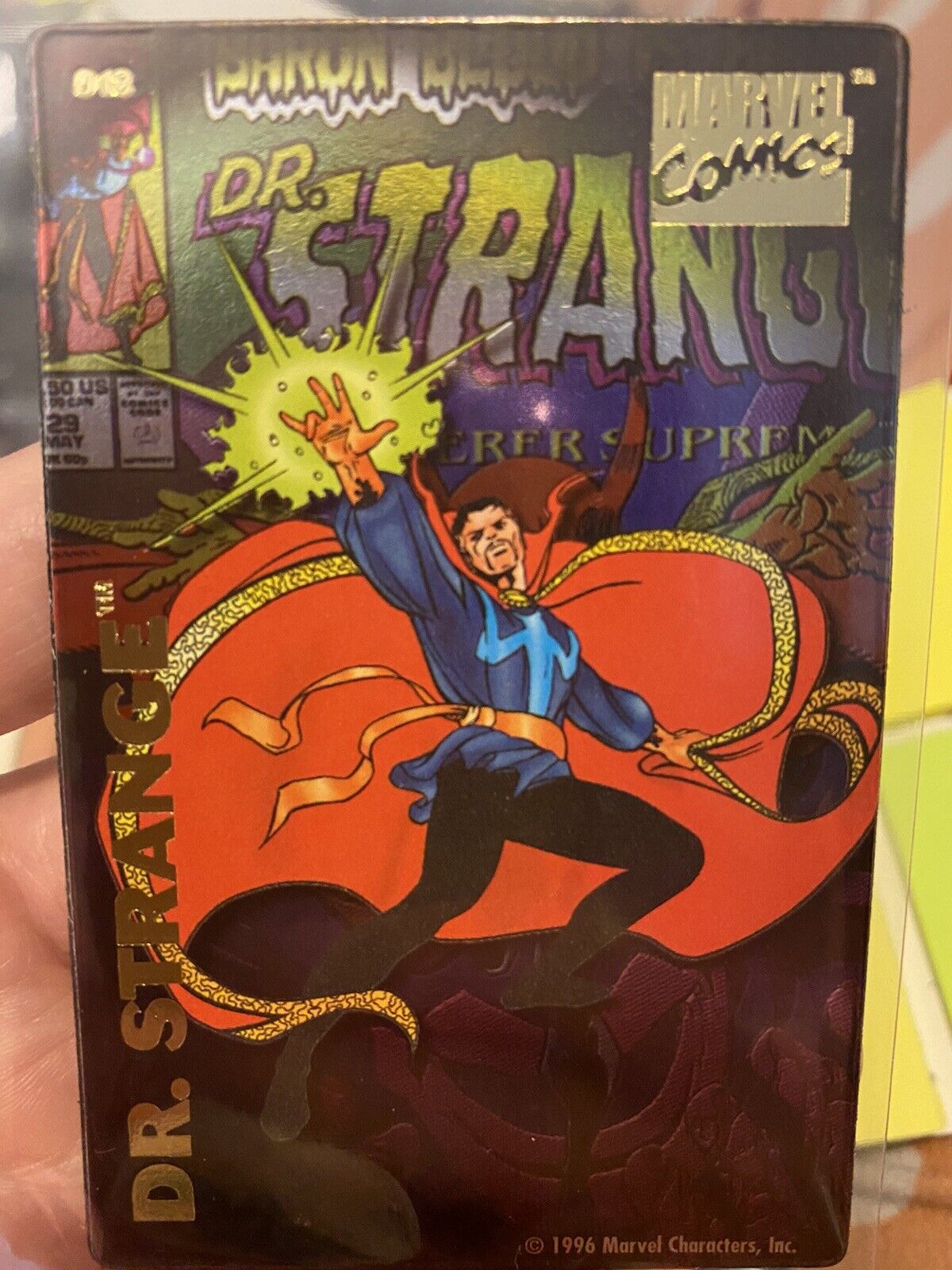 1996 Marvel Comics Super Heroes Magnet Trading Cards  #18 Dr. Strange Pack Fresh
