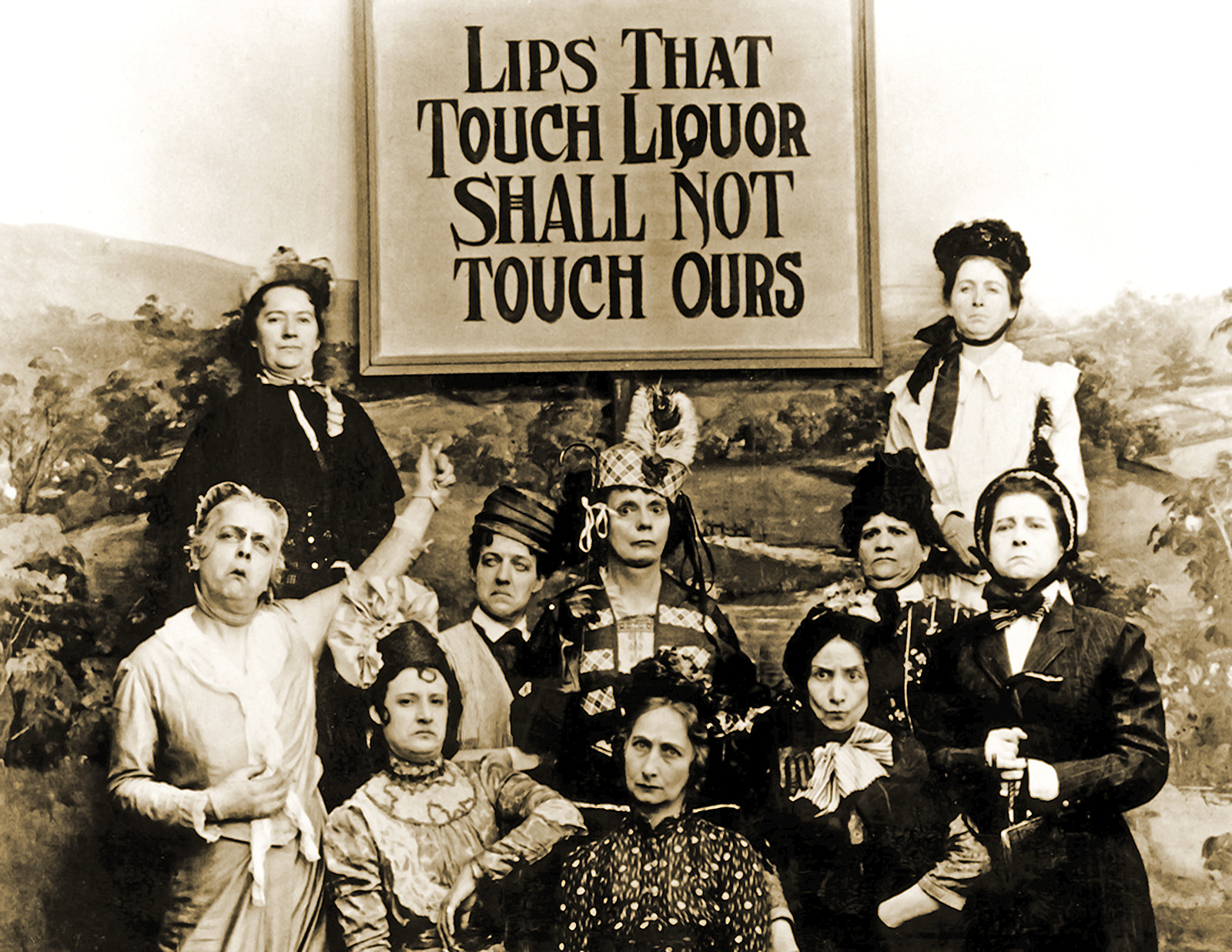 1901 Lips That Touch Liquor Prohibition Vintage Old Photo drunk 8.5 x 11 Reprint