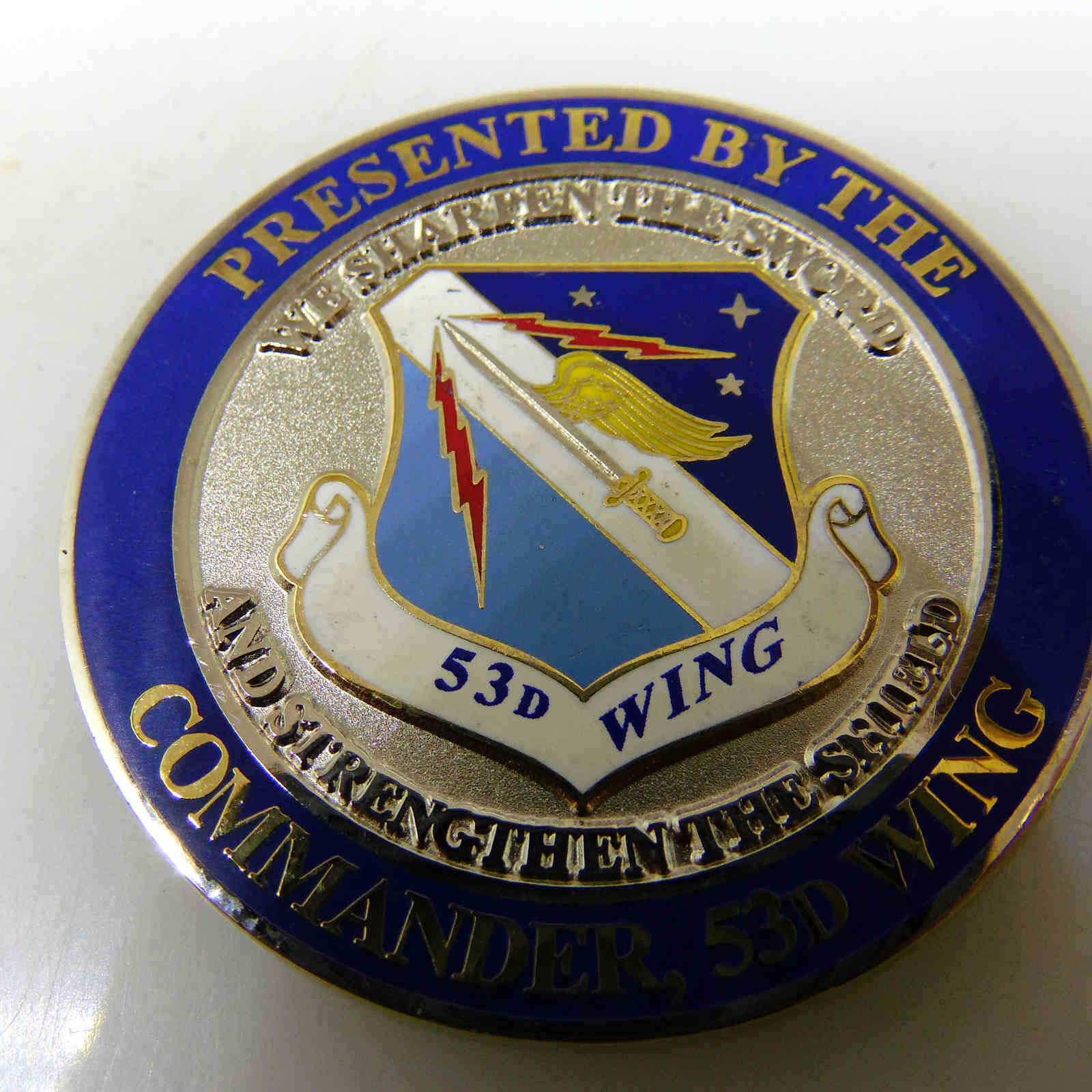 53D WING COMMANDER CHALLENGE COIN