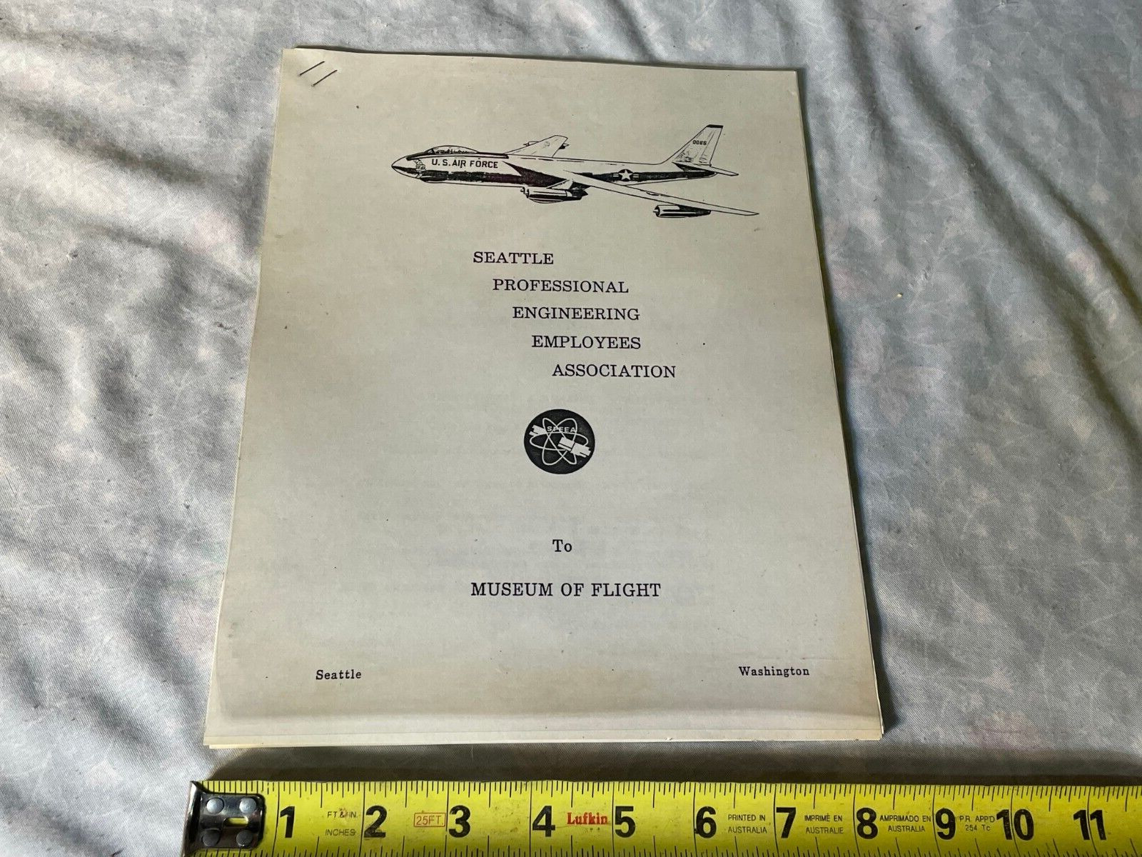 Seattle Museum Of Flight SAC In Transition Diorama Proposal 1984 Boeing USAF