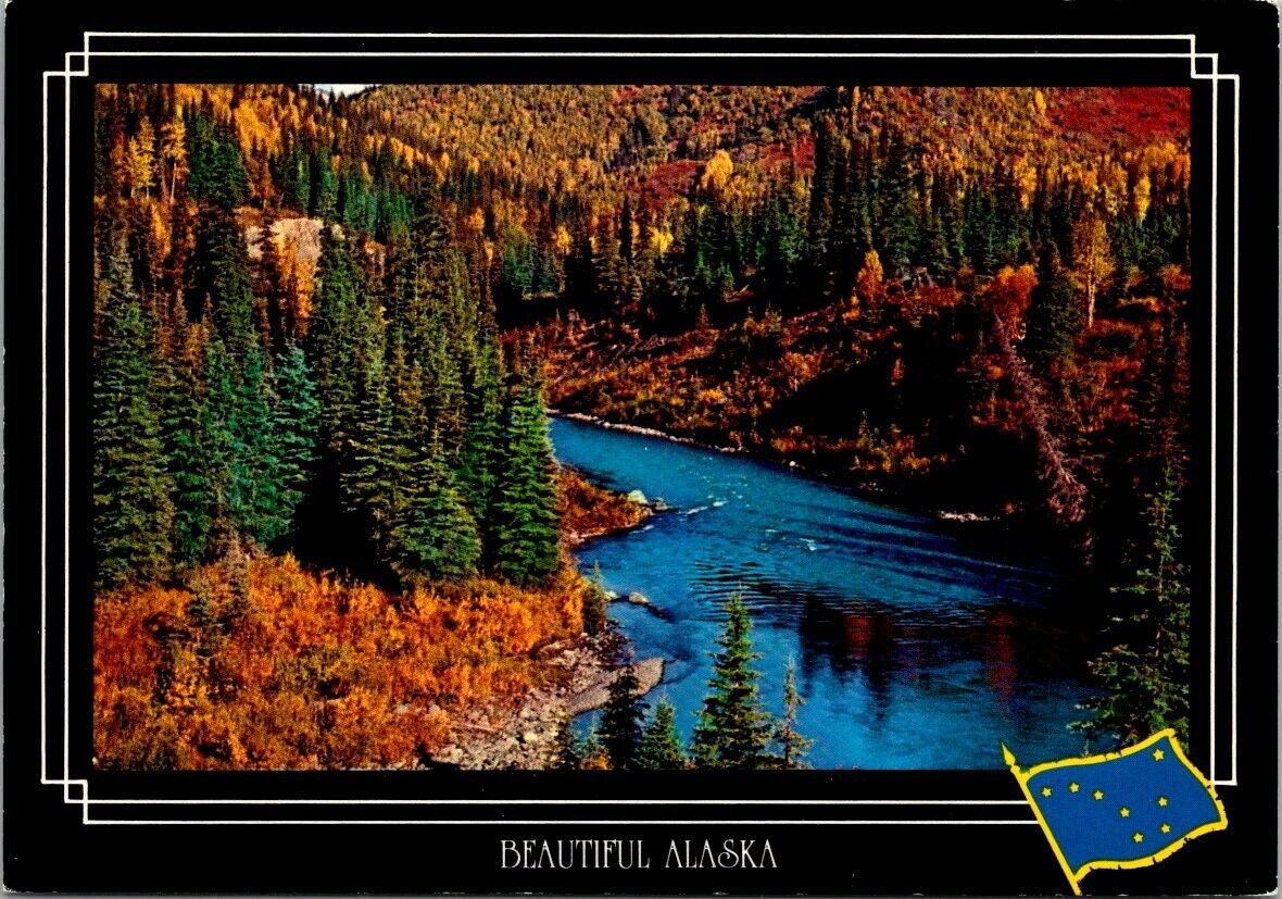 Vintage Beautiful Alaskan Fall Colors Postcard ~ Ships Free