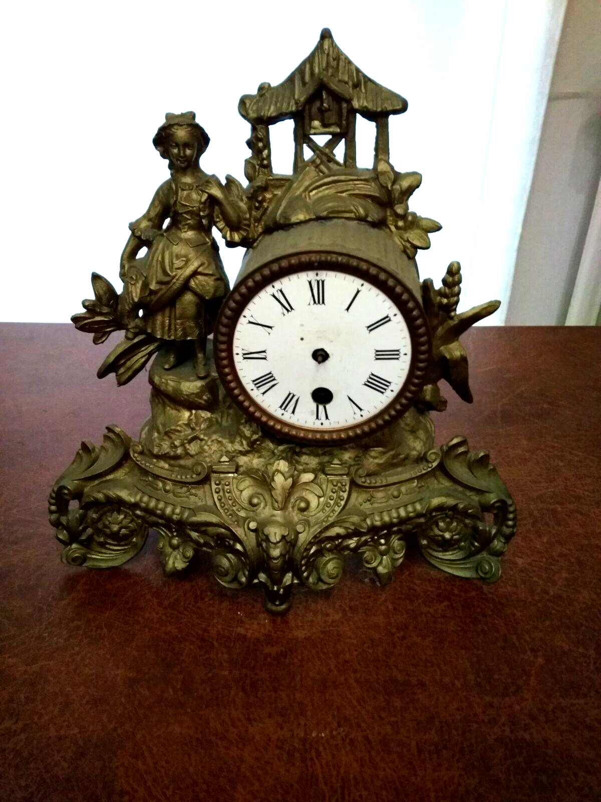 Antique French mantel clock. Original 18th-19th century 2