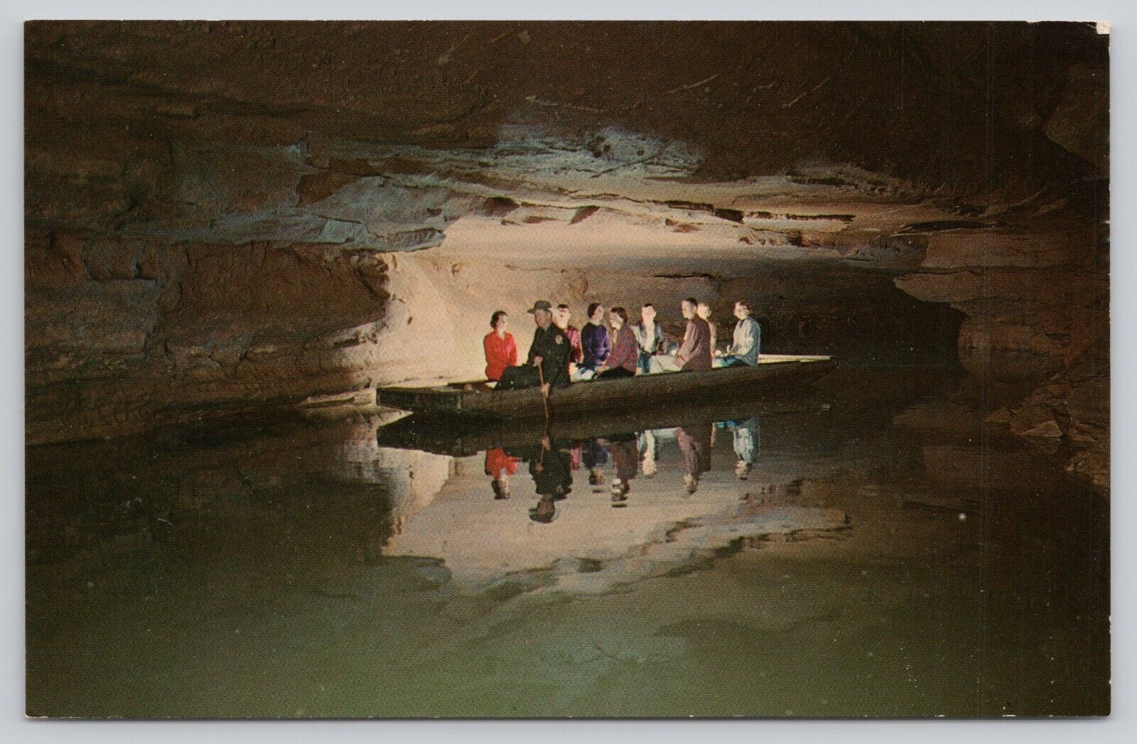 Echo River Mammoth Cave national Park Kentucky Vintage Postcard