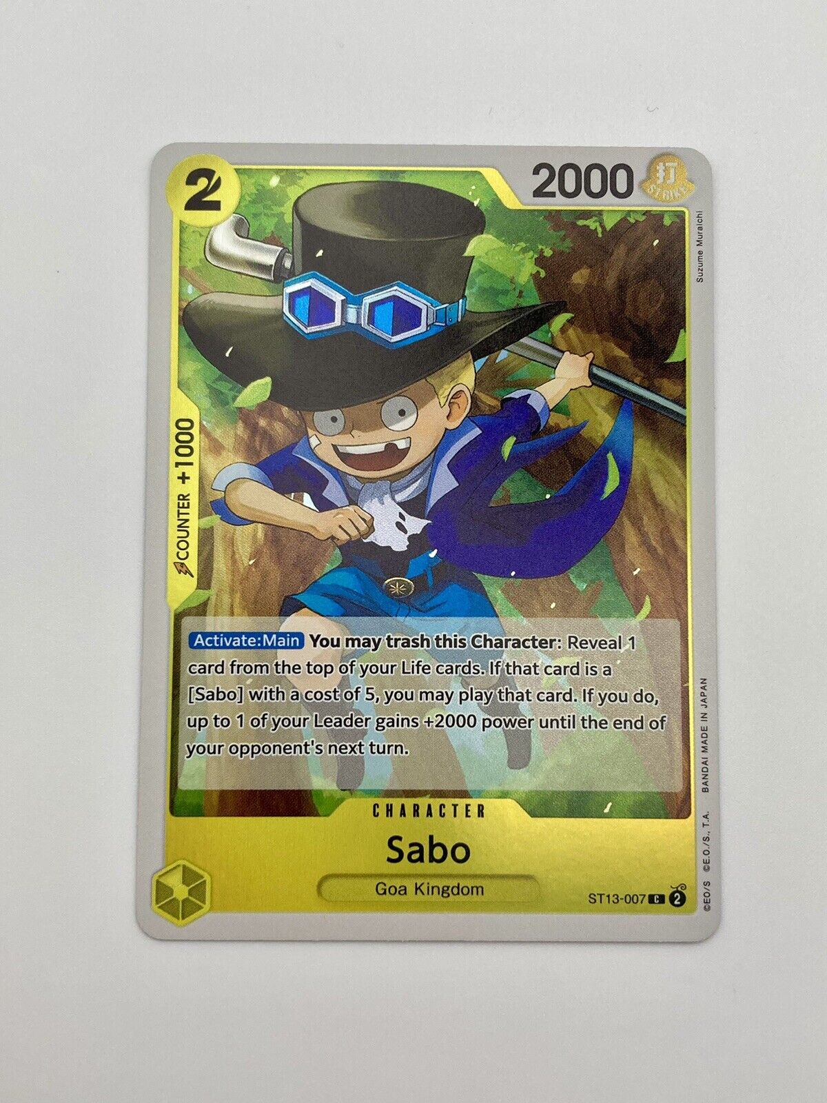 Sabo - ST13-007 - Three Brothers Ultra Deck - One Piece Card Game