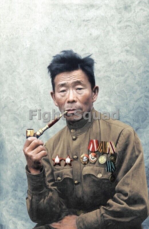 WW2 Picture Photo Semyon Nomokonov 1900-1973 Russian sniper with 367 kills  4236