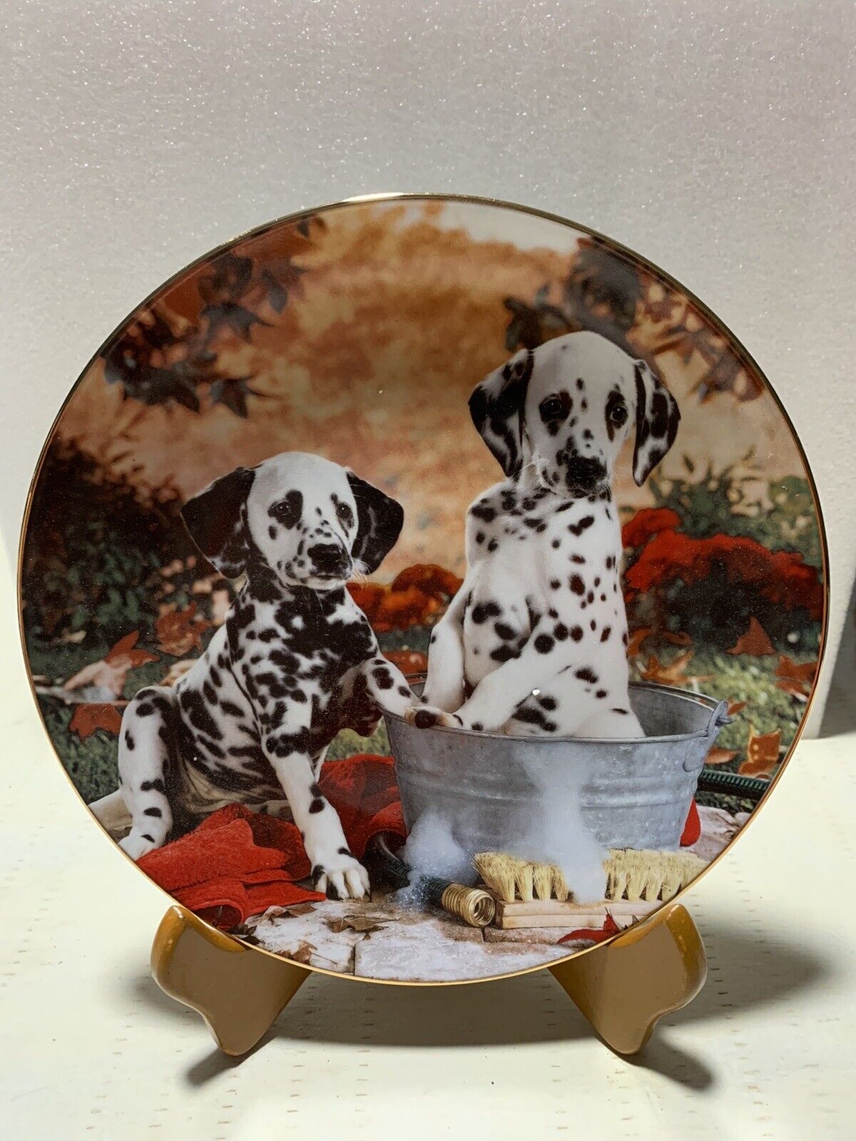 Those Delightful Dalmatians Collector Plate “You Missed A Spot” Limited Edition