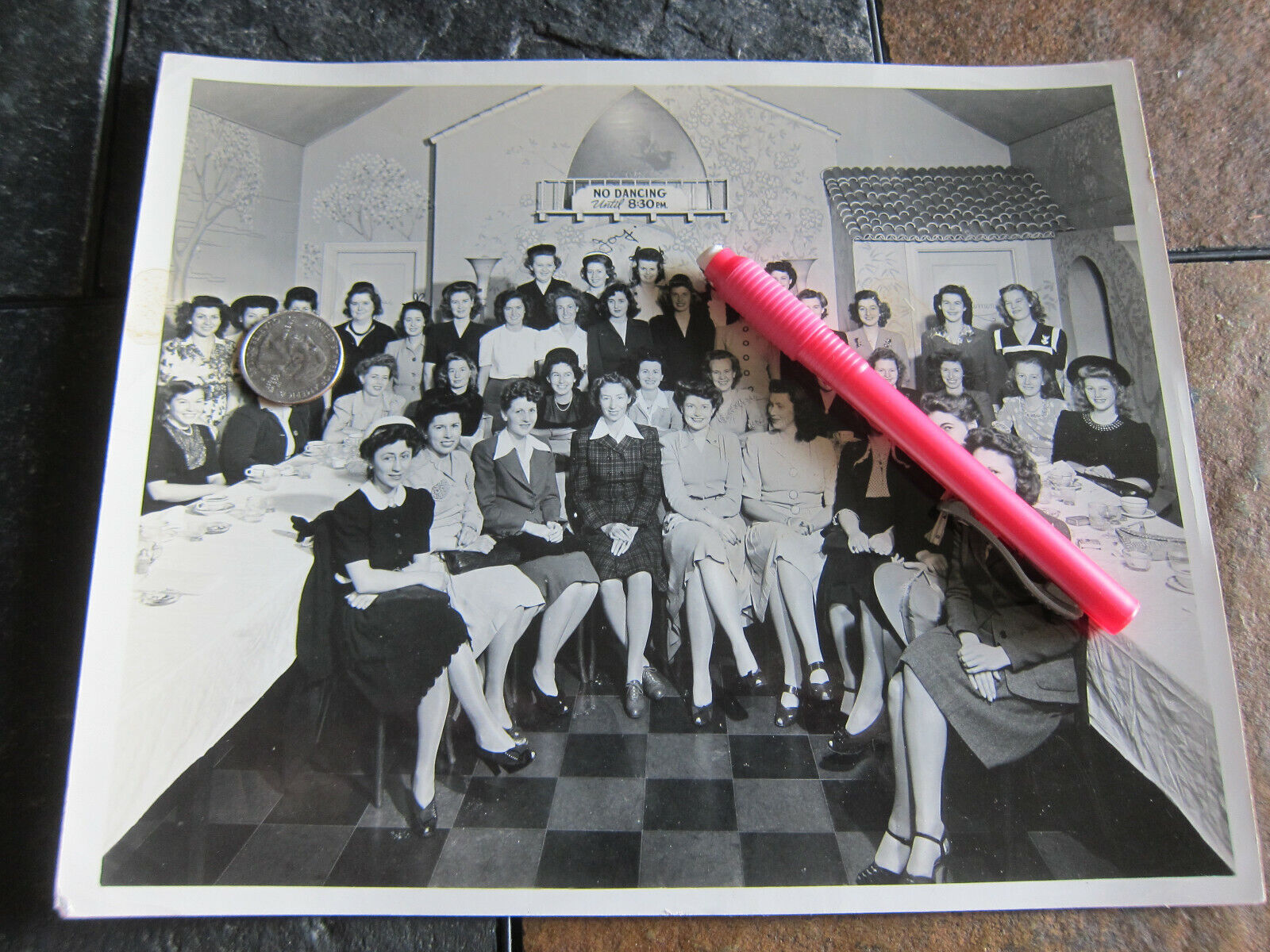 Sept 2 1943 Women Group Photo by Gabriel Moulin Studios San Francisco Ca 