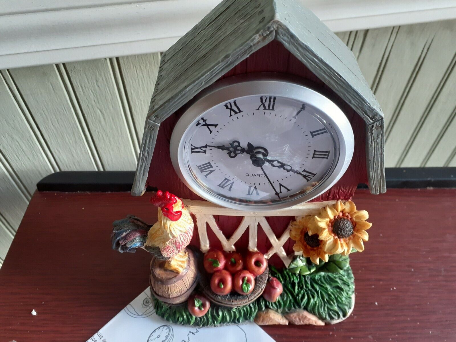  Susan Winget Artwork Barn Door Table Clock from  Cracker Barrel    