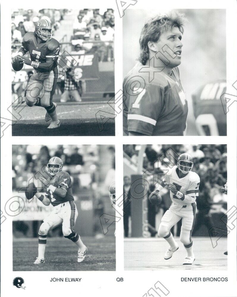 1993 Denver Broncos HOF Football Player Quarterback John Elway Press Photo