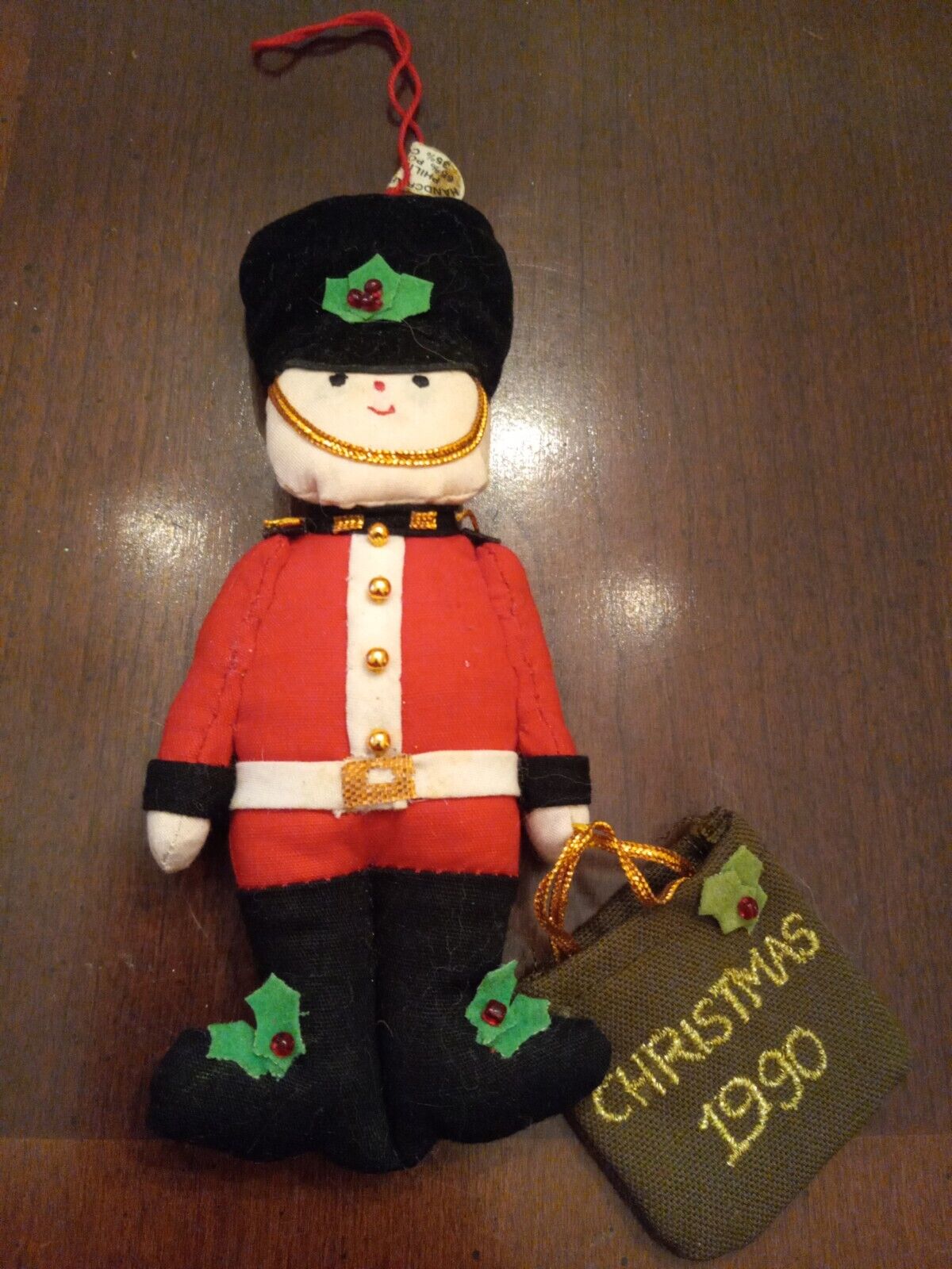 ⭐️ Vintage Brittish Soldier Christmas 1990 Christmas Ornament (D1)