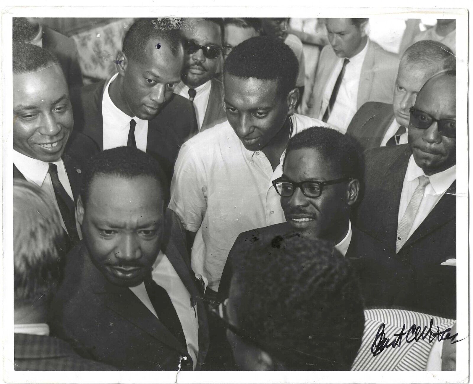 Martin Luther King Jr. And Supporters Photographed By Ernest C. Withers
