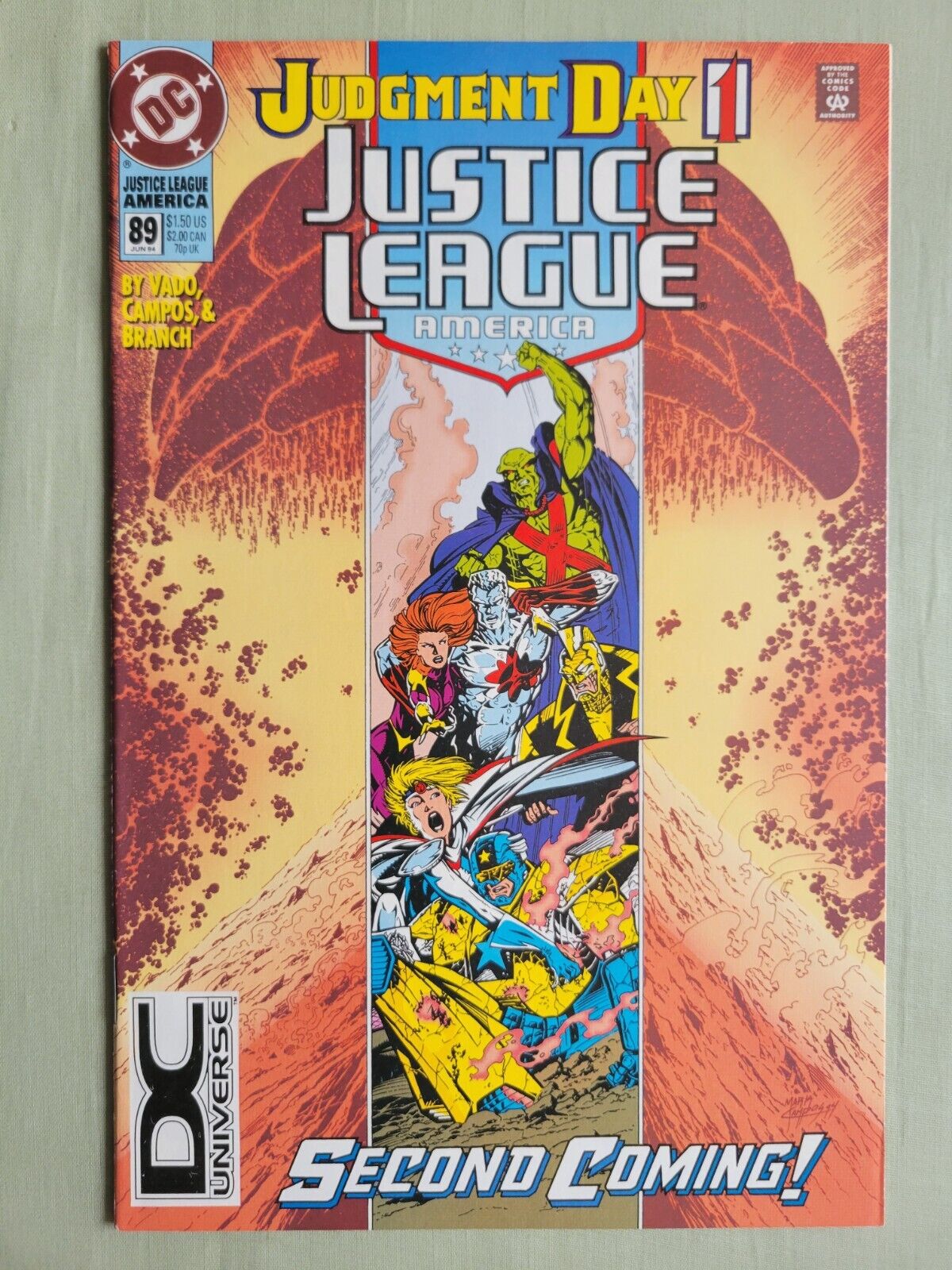 Justice League America #89 (DC Universe Corner Box; Judgment Day)