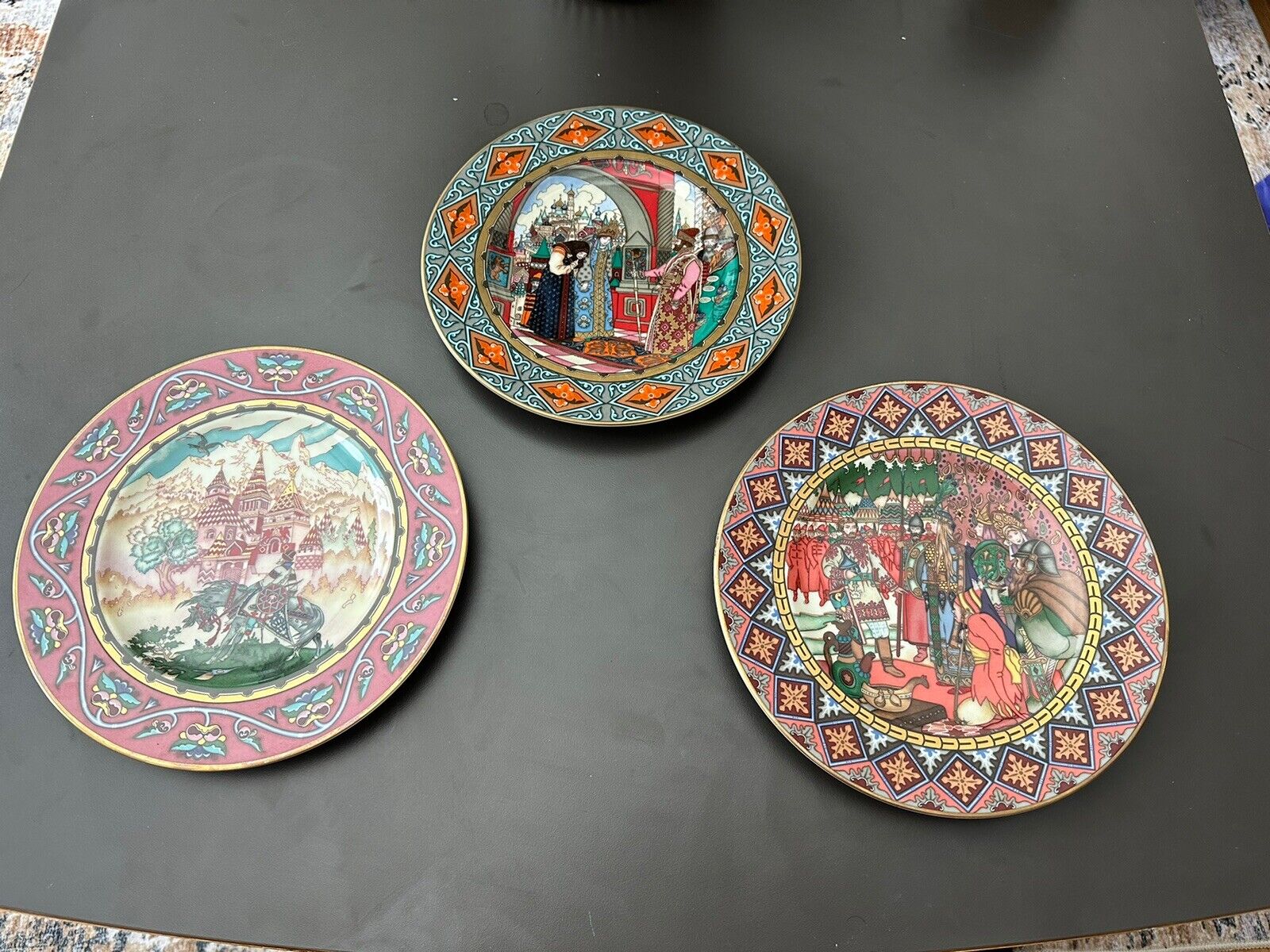 Villeroy And Boch The Russian Fairy Tales Decorative Plate Lot Of 3 Heinrich