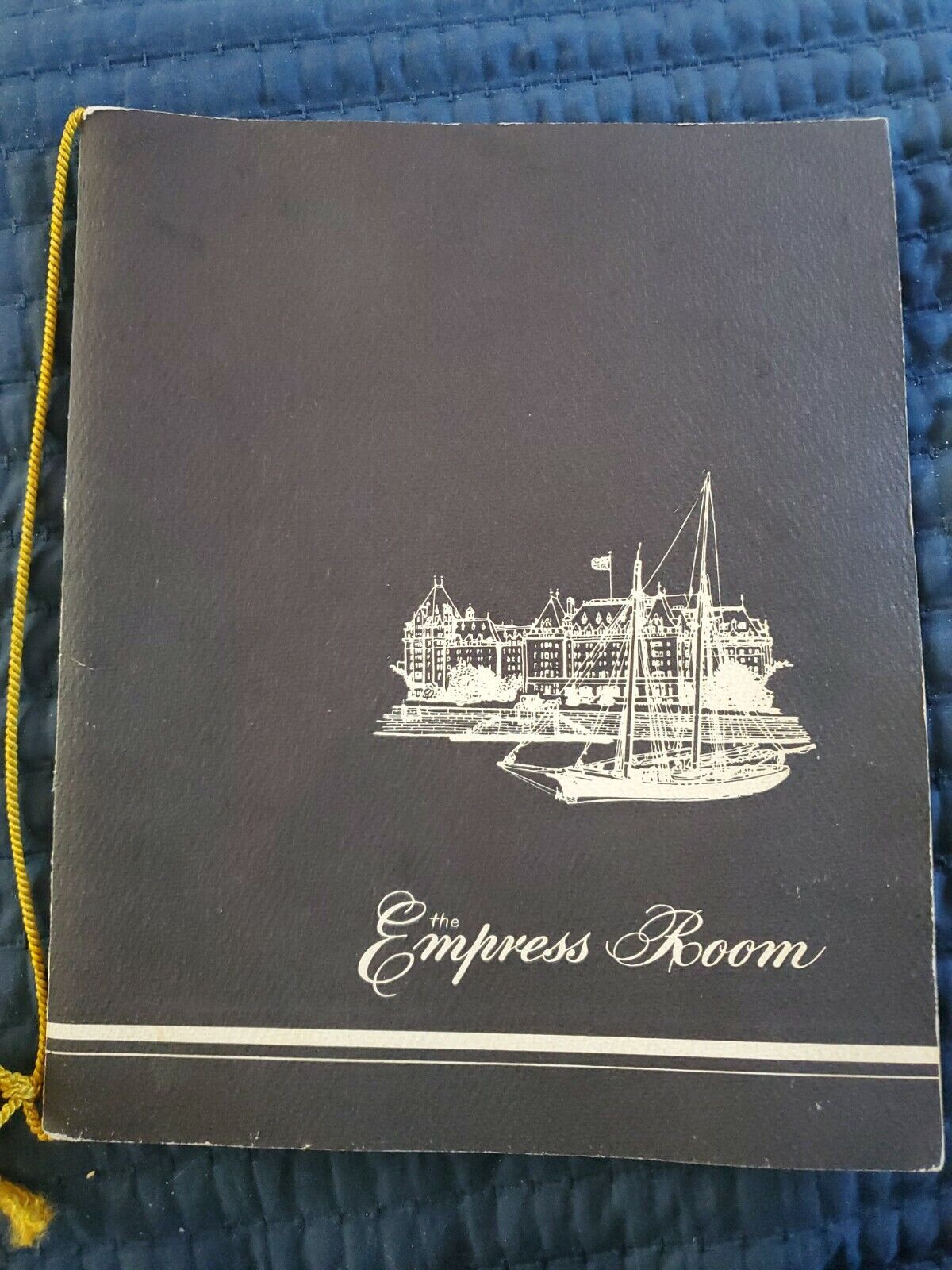 The Empress Room Menu VICTORIA BC CANADA 1965 Empress Hotel 