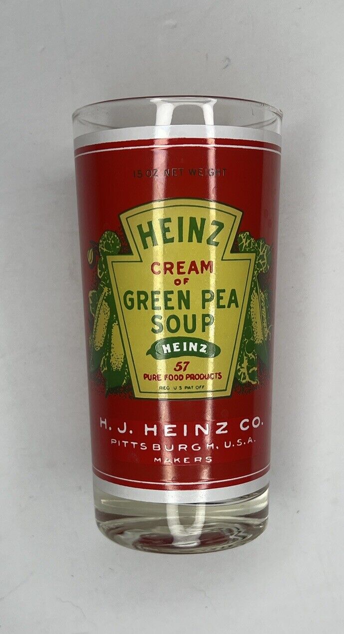 Heinz 57 Glass. Georges Briard Cream Of Green Pea Soup