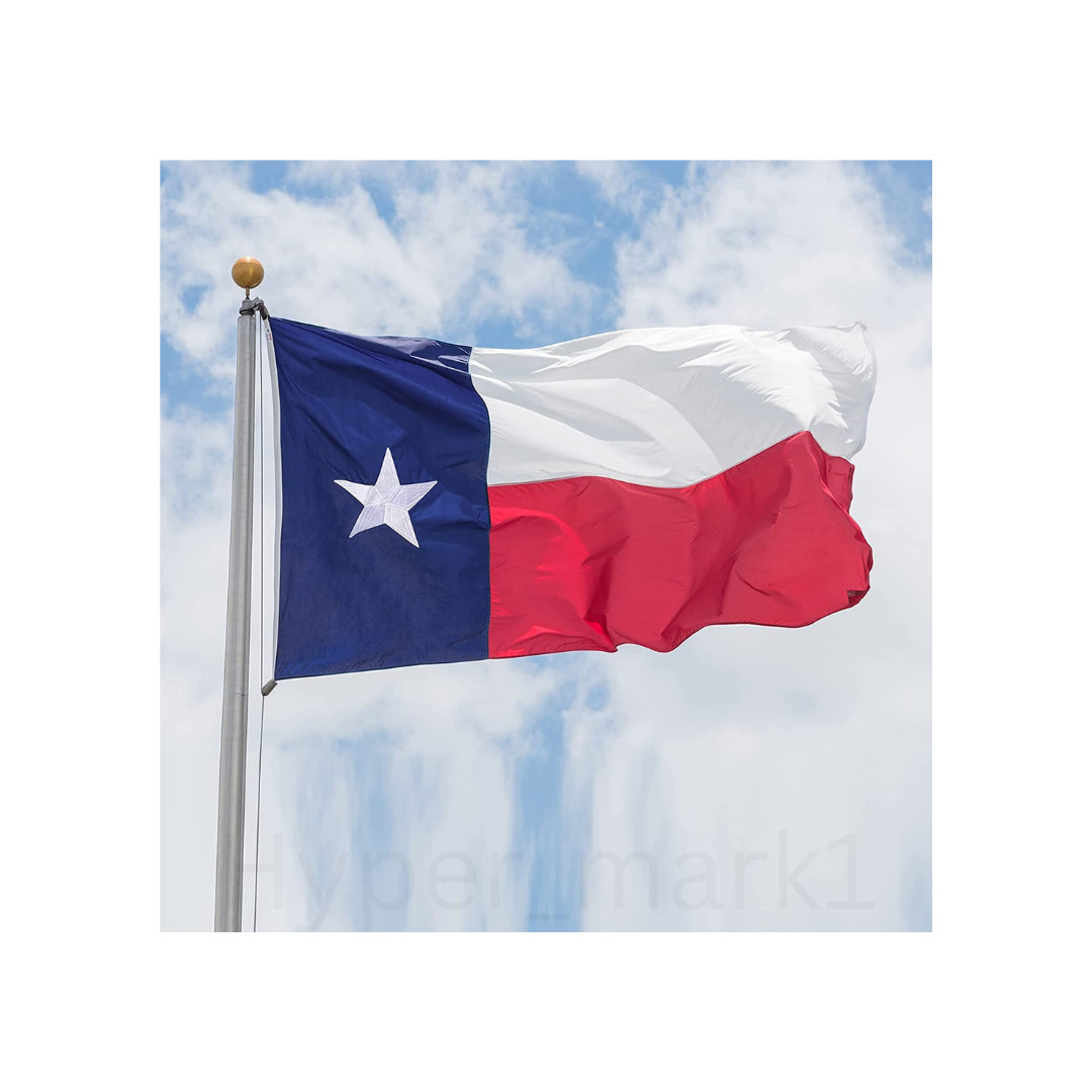 3x5 Foot Texas State Flag -Vivid Color and Fade Proof - Brass Grommets Polyester