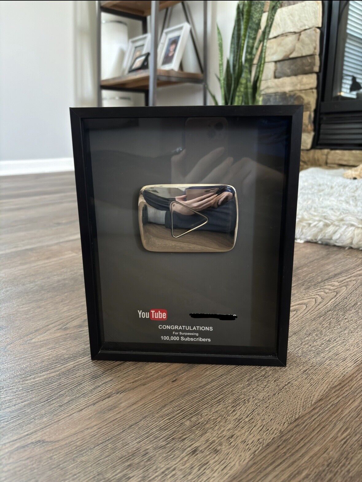 Authentic First Edition 2013 Youtube Silver Playbutton 100K  (RARE DISCONTINUED)