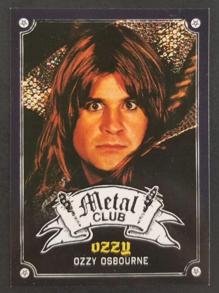 Ozzy Osbourne 2001 Heavy Metal Club Music Card #1 (NM)
