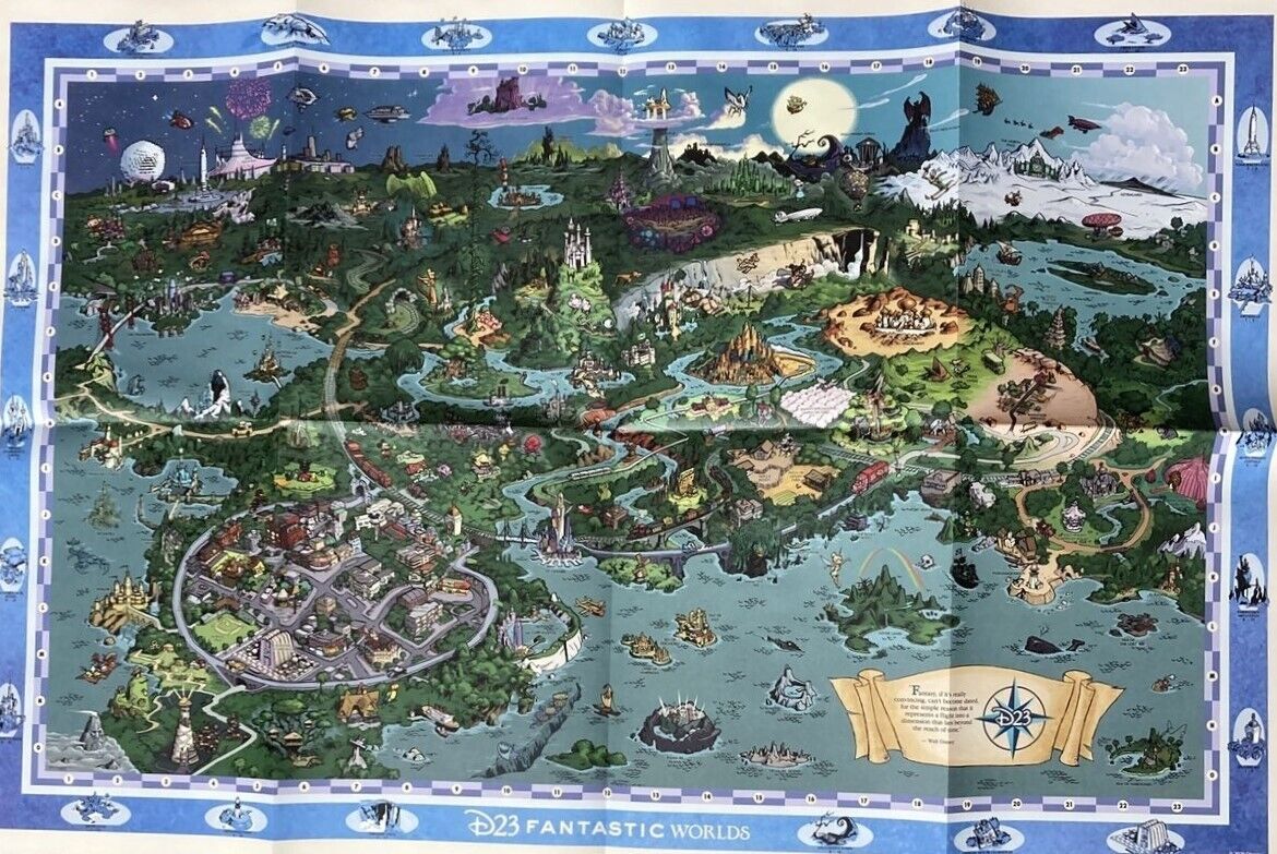 Disney\'s D23 Fantastic Worlds Map 2020 36\