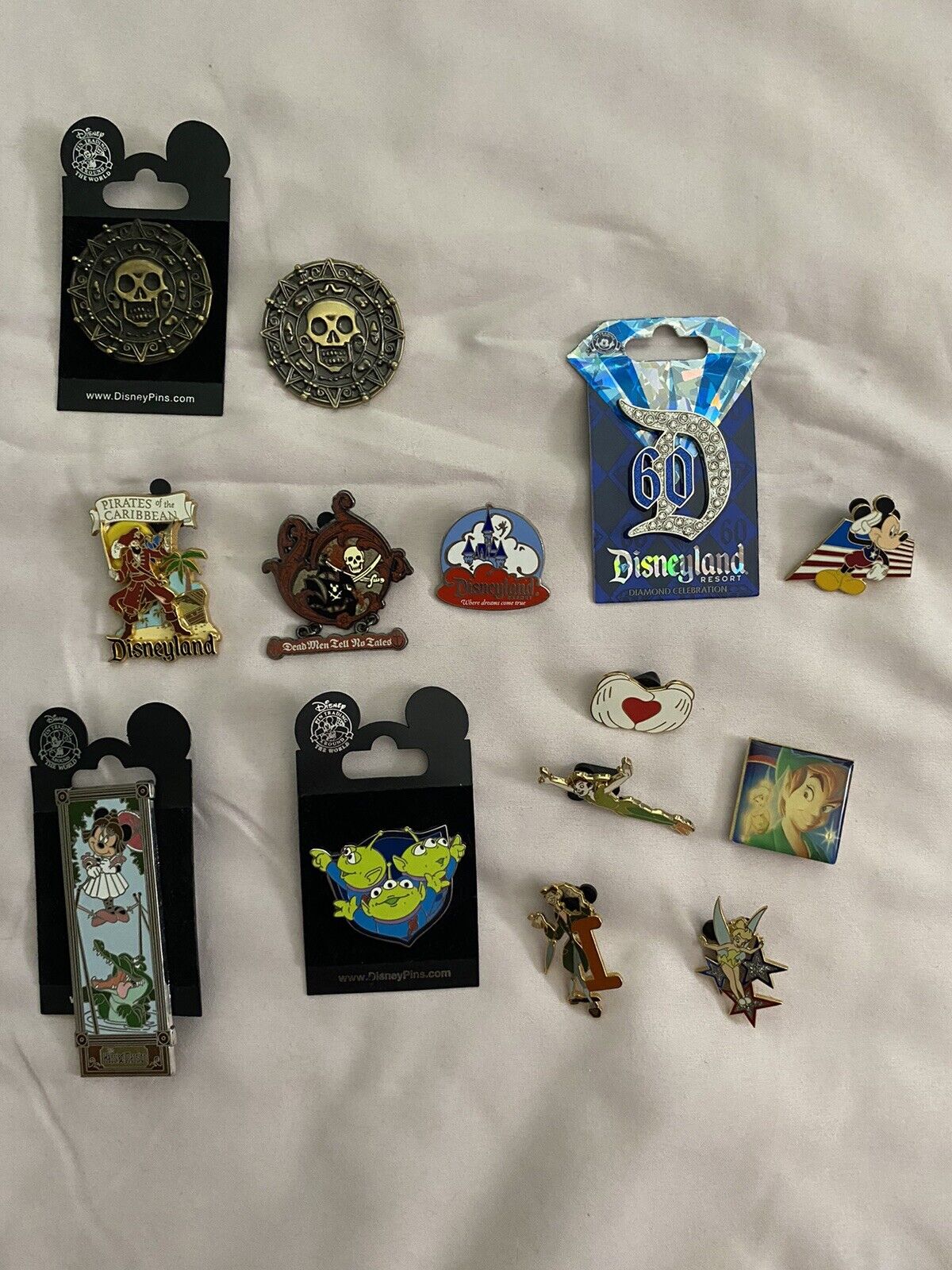 Disney Pins Lot 14 Count Assorted New/Used Vintage