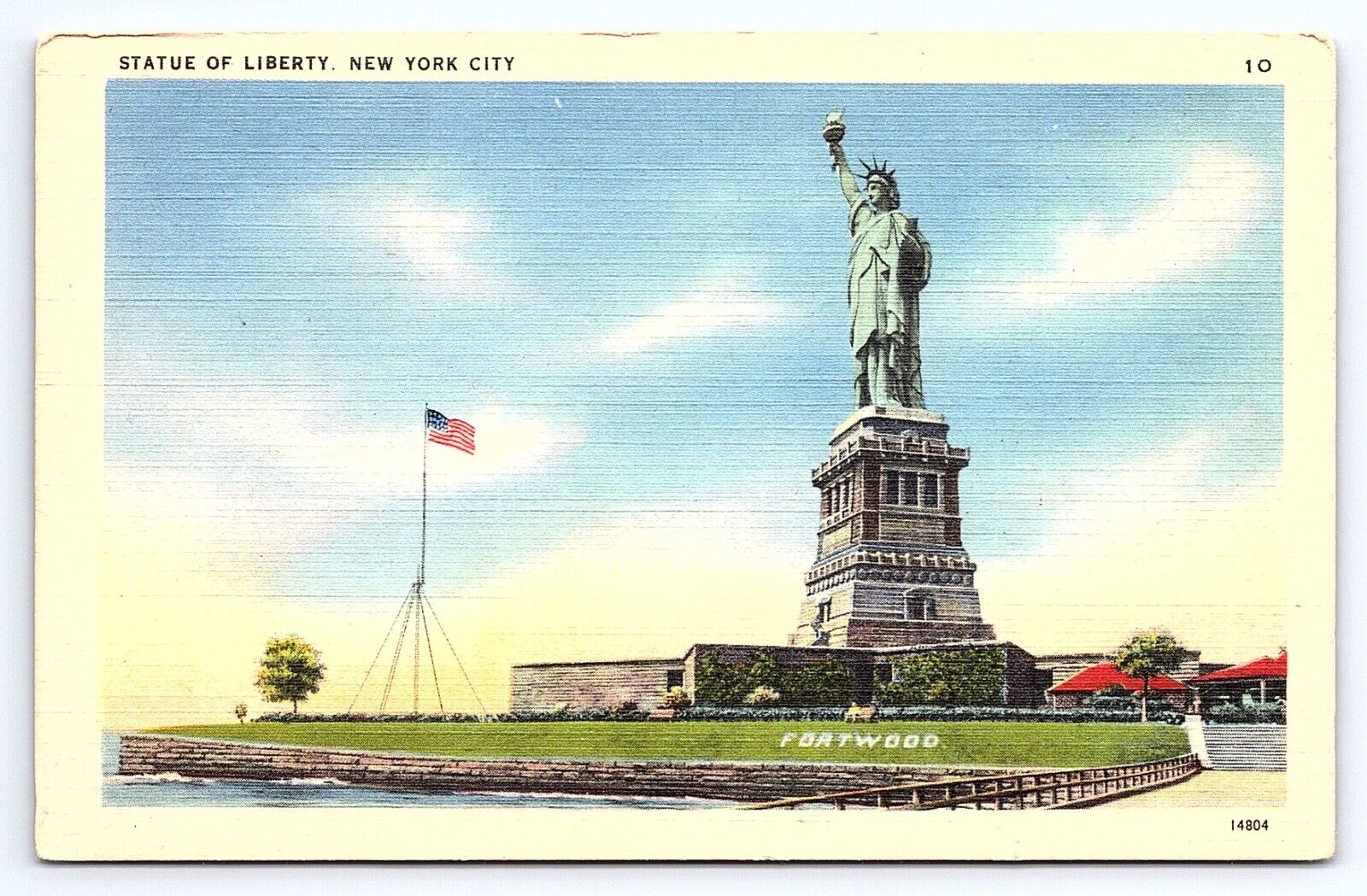 Postcard Statue of Liberty New York City NY