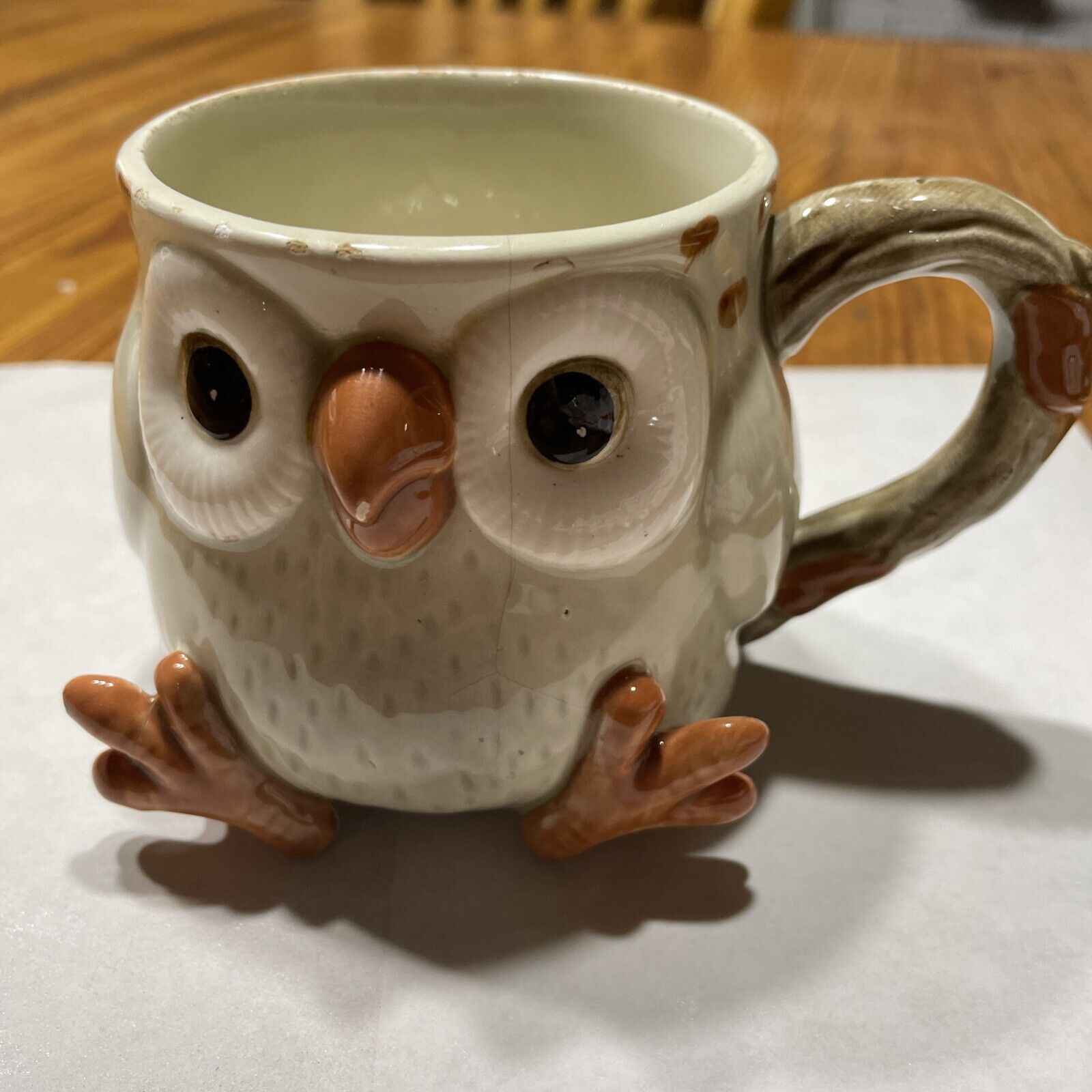 Owl Fitz and Floyd Spotted Ceramic Coffee Cup Mug Hand Painted Japan