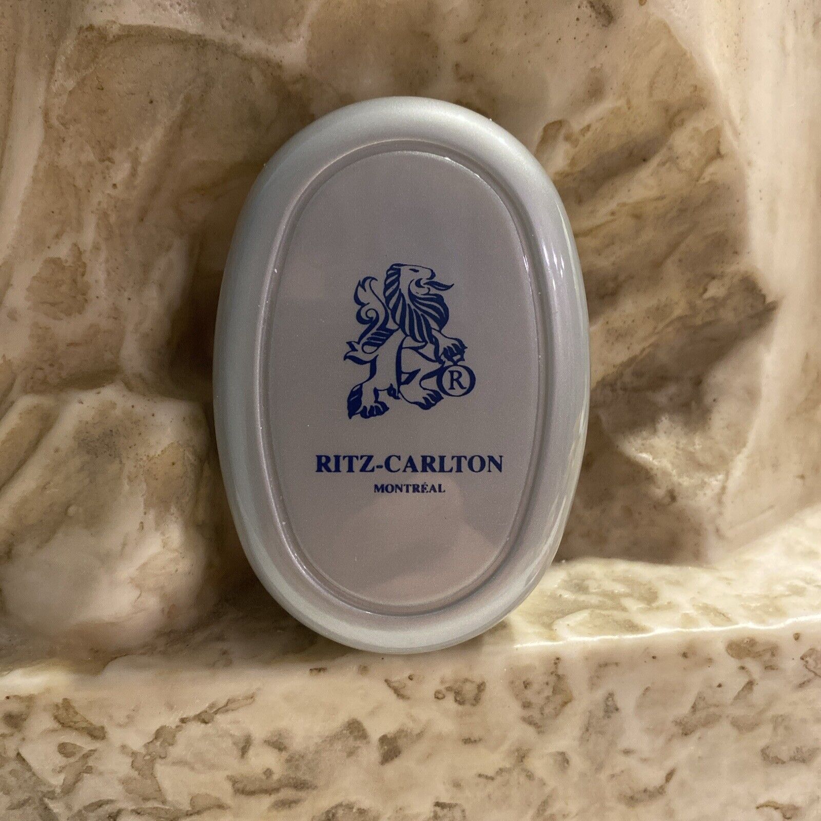 Vintage Ritz-Carlton Montreal Plastic Soap Holder (Sealed Soap Included)