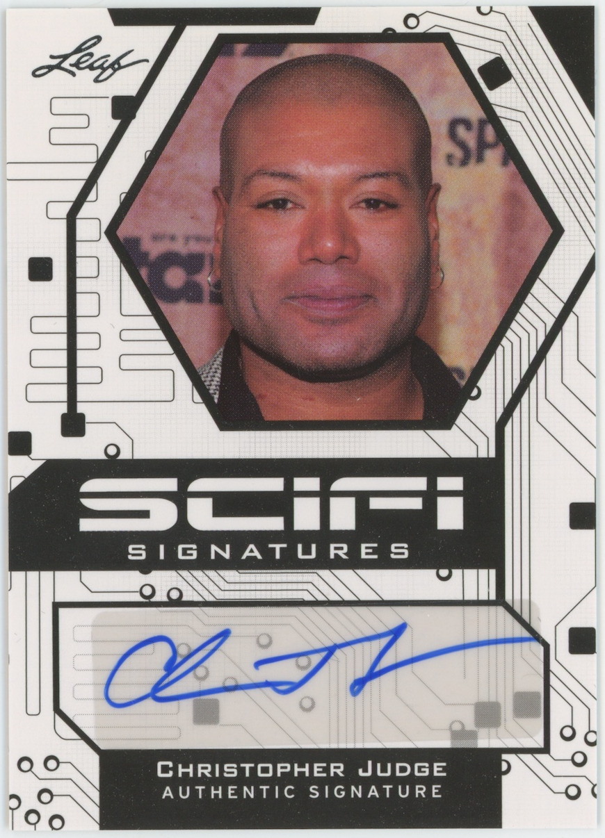 Christopher Judge 2011 Leaf Scifi Signatures Stargate SF-CJ1 Auto Signed 25826