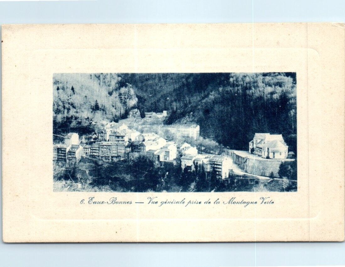 Postcard - General view taken from the Green Mountain - Eaux-Bonnes, France
