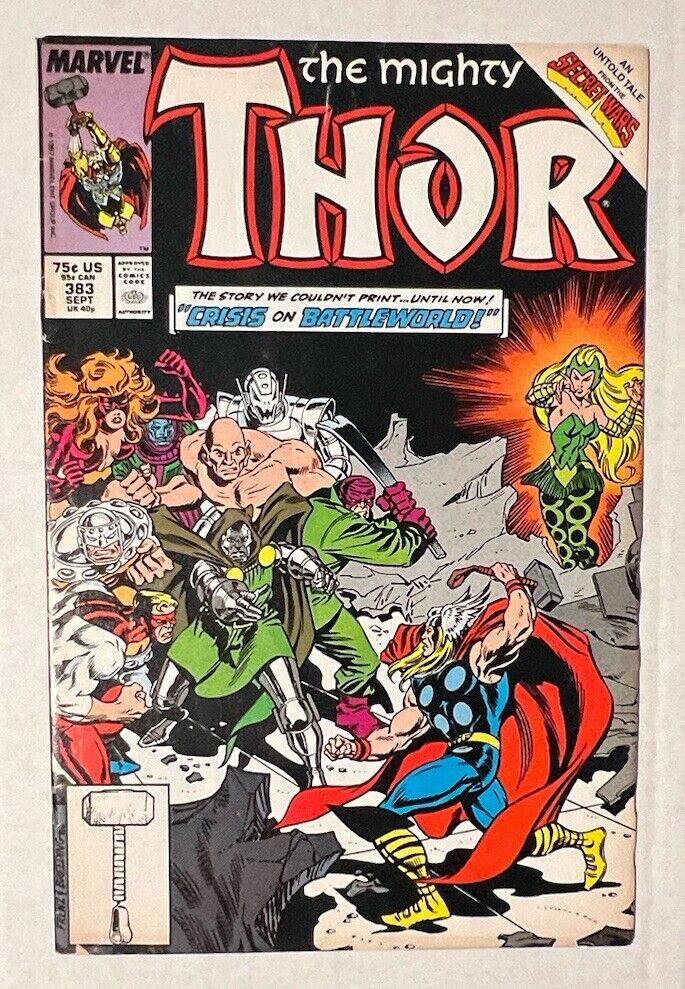 The Mighty Thor #383 1987 Marvel Comic Book