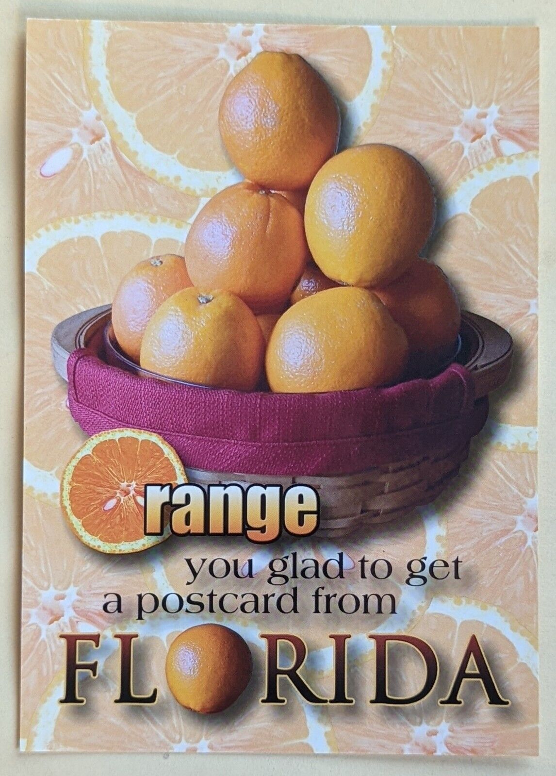 Postcard FL. Orange from Florida 