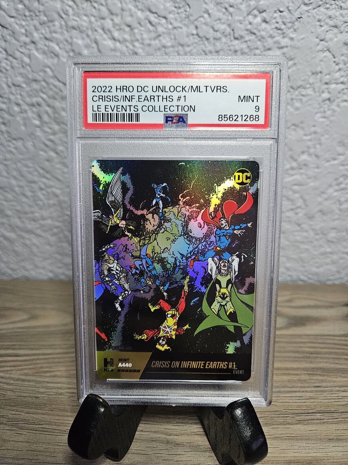 DC Events Mythic Crisis on Infinite Earths #1 A440 PSA 9 Physical Card only