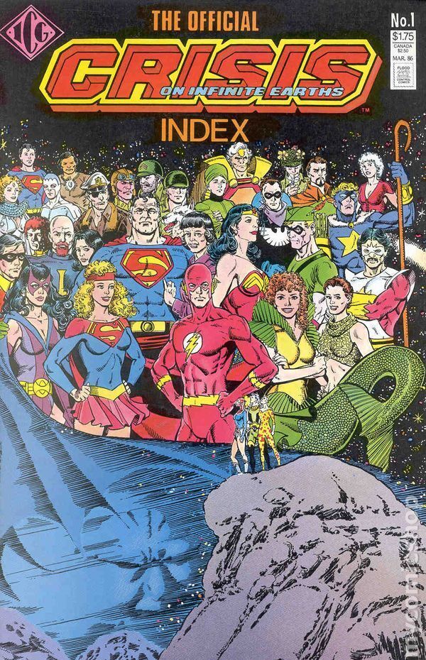 Official Crisis on Infinite Earths Index #1 VF 1986 Stock Image