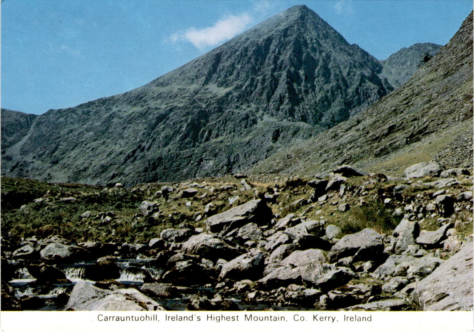 Carrauntuohill, Ireland, mountain, County Kerry, Macgillycuddy\'s Reeks, Postcard